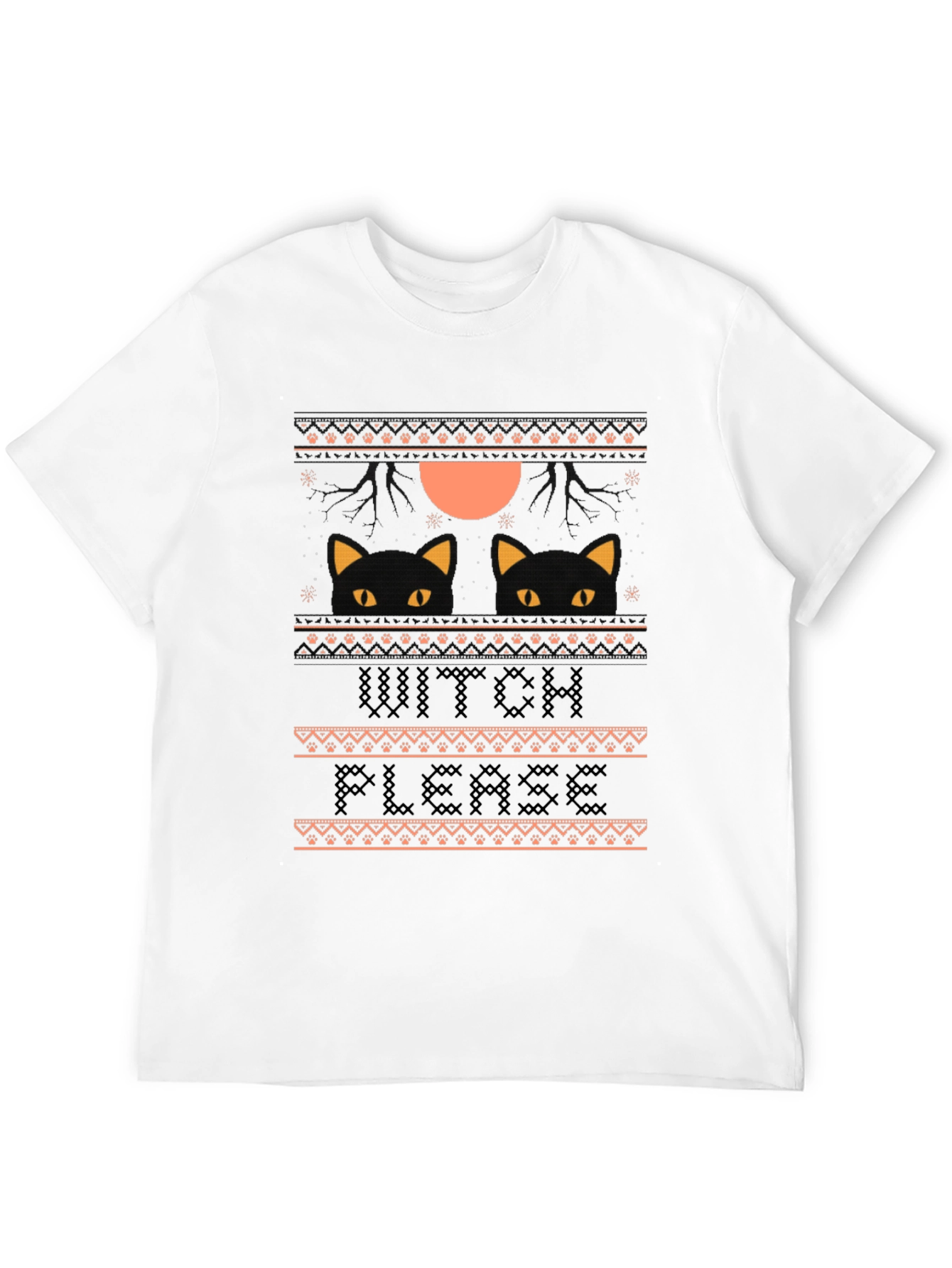 Witch Please Halloween Cat T-Shirt