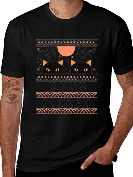 Witch Please Halloween Cat T-Shirt