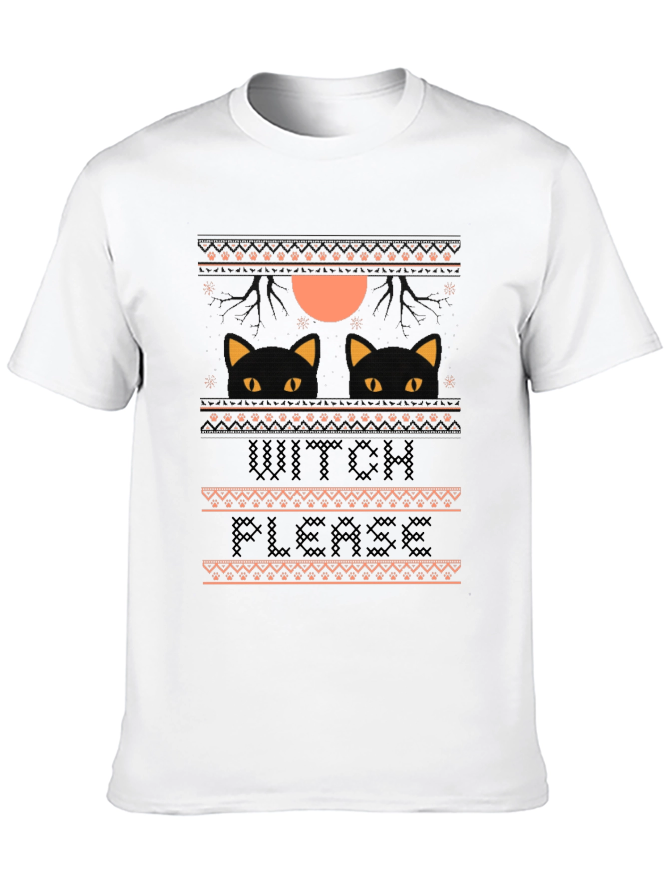 Witch Please Halloween Cat T-Shirt