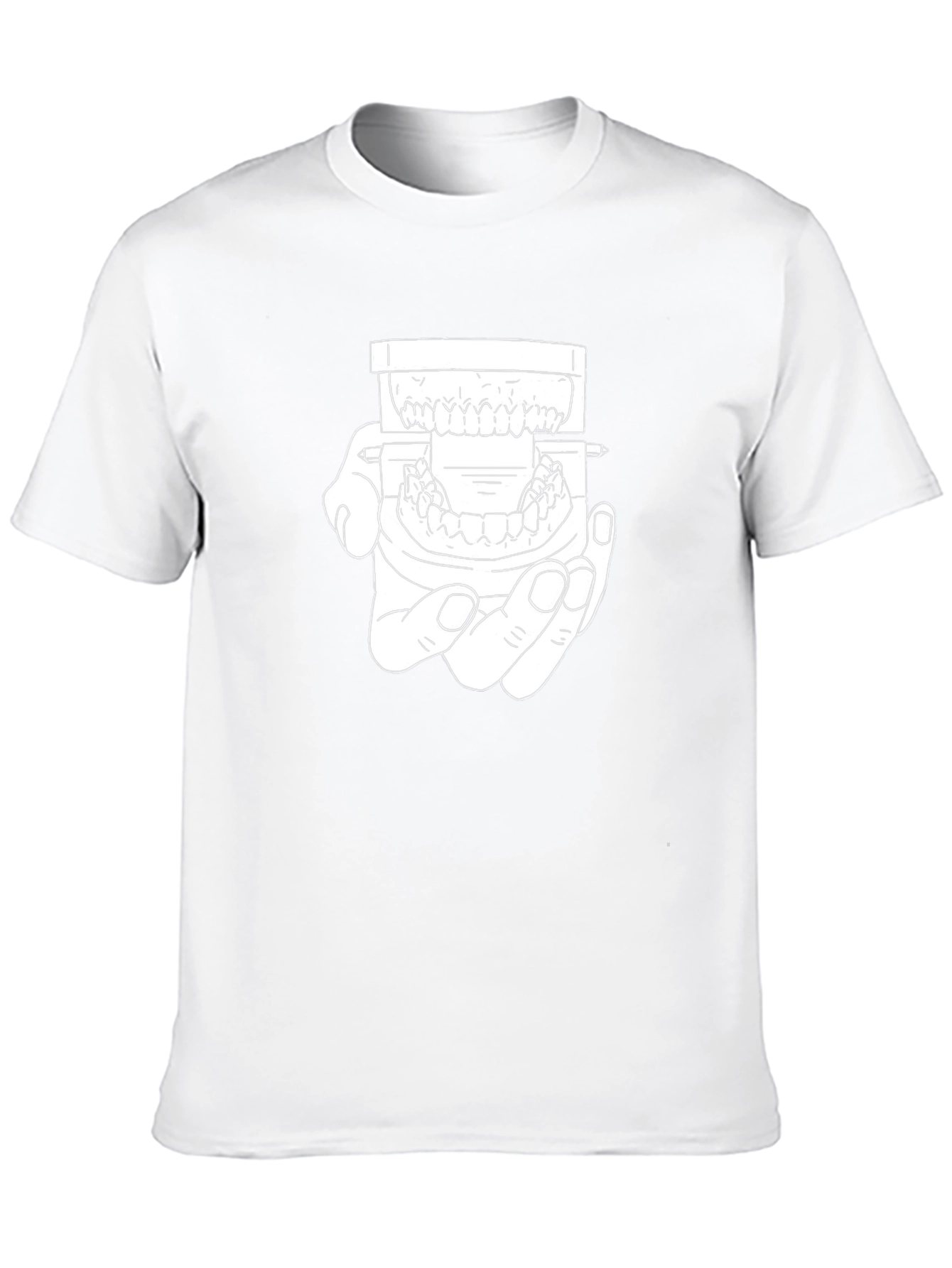Dental Model Graphic Tee - Black Cotton Dentist Shirt