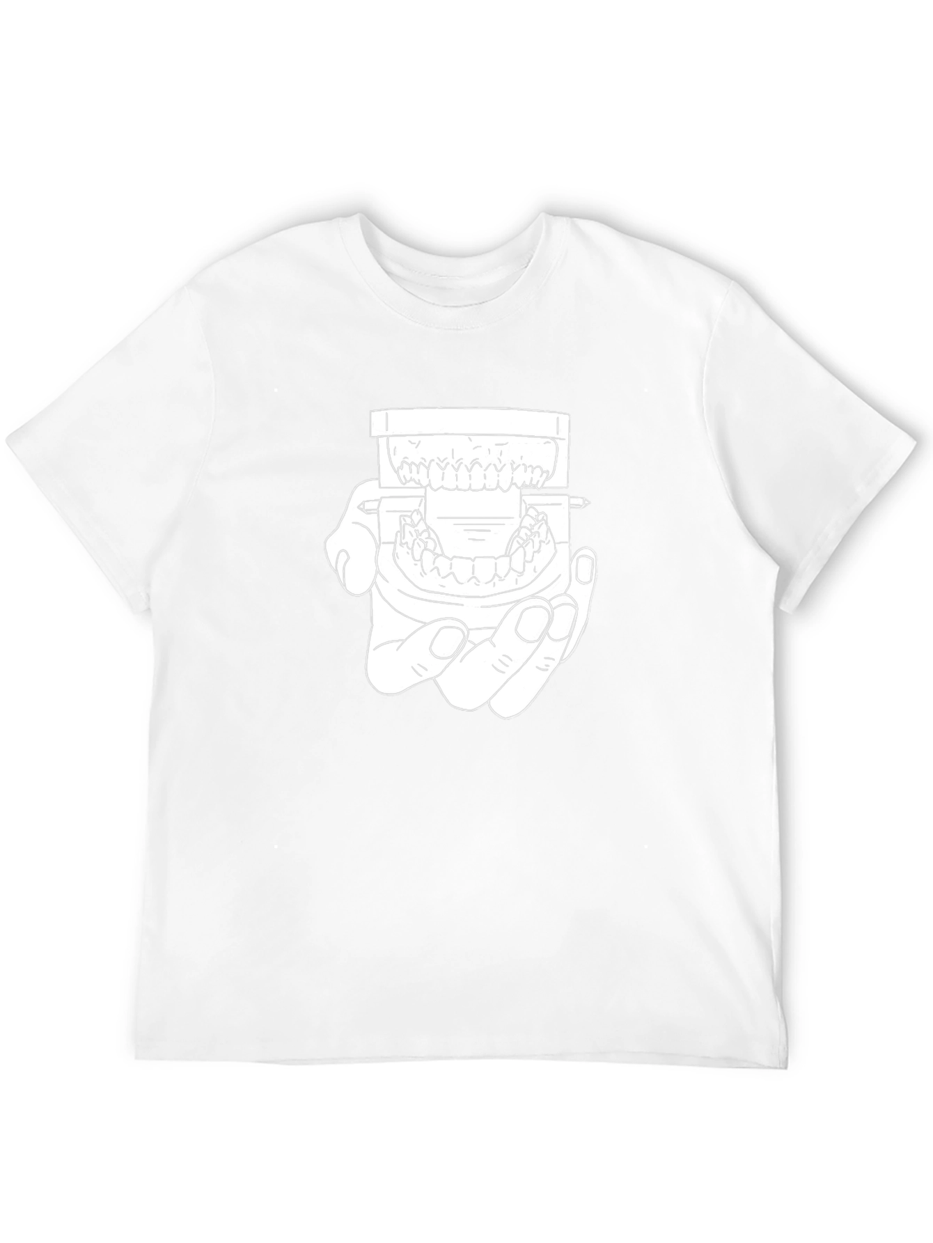 Dental Model Graphic Tee - Black Cotton Dentist Shirt