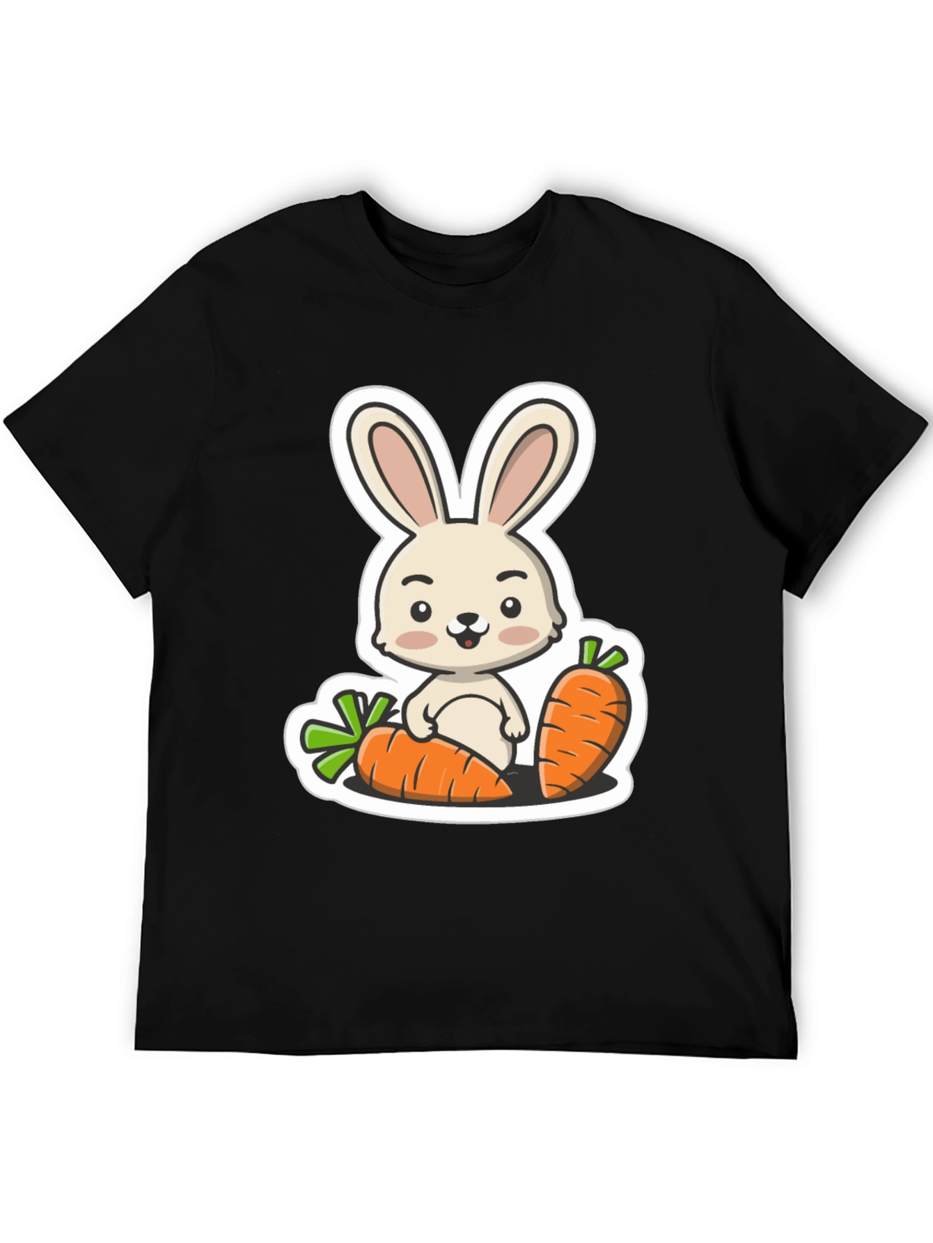 Cute Bunny & Carrot Graphic Tee