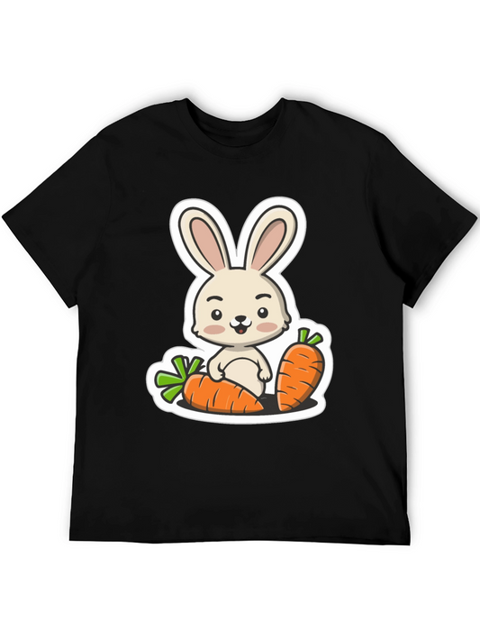 Cute Bunny & Carrot Graphic Tee