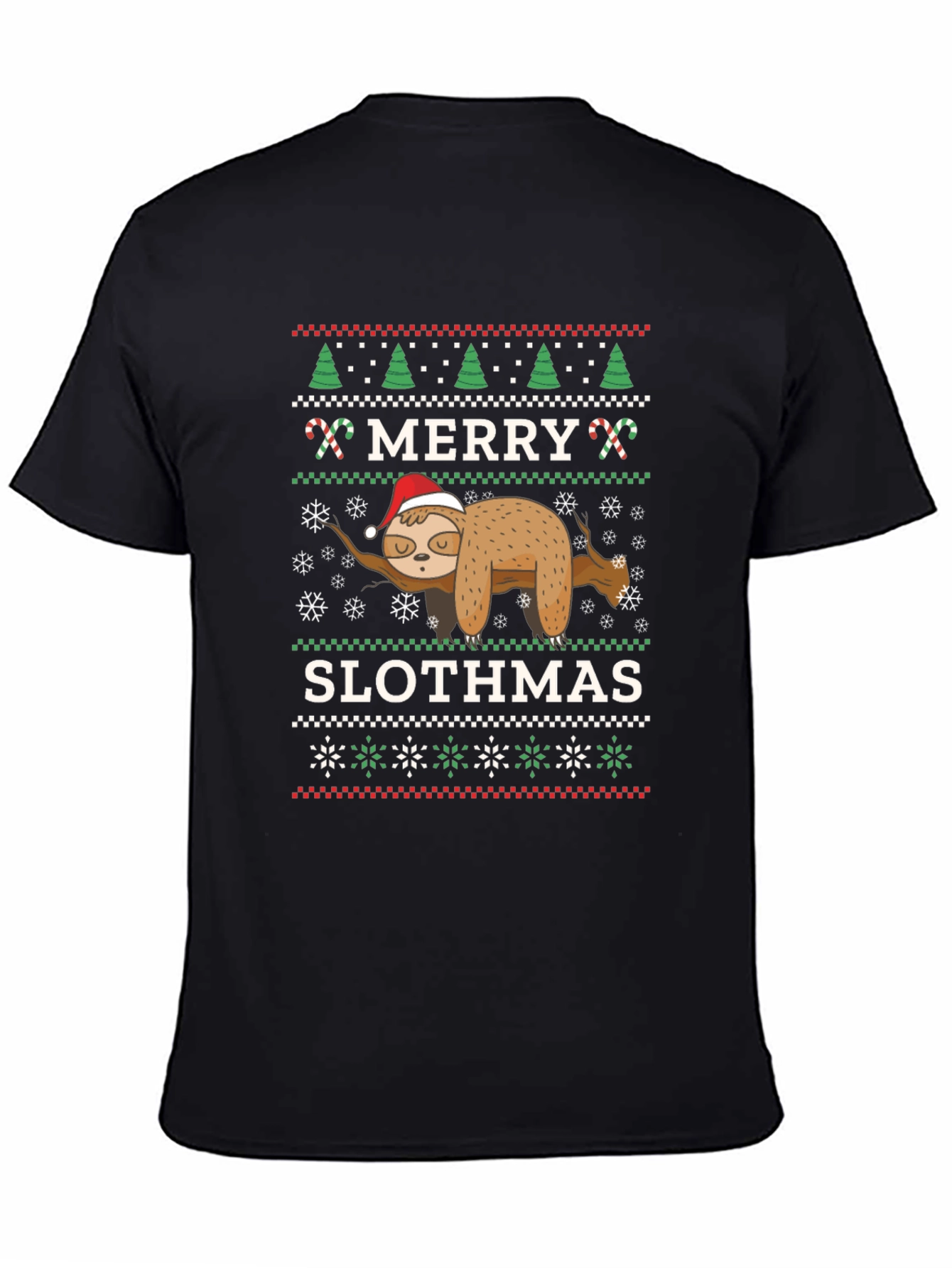 Merry Slothmas Ugly Christmas T-Shirt