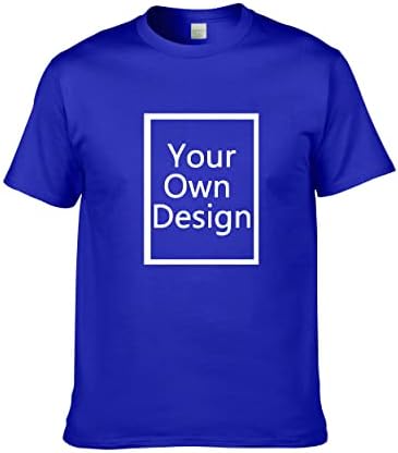 ALRRGPBCustom T Shirts for Men/Women Design Your Own Shirt Add Text Personalized Cotton Tee Printed Front/Back