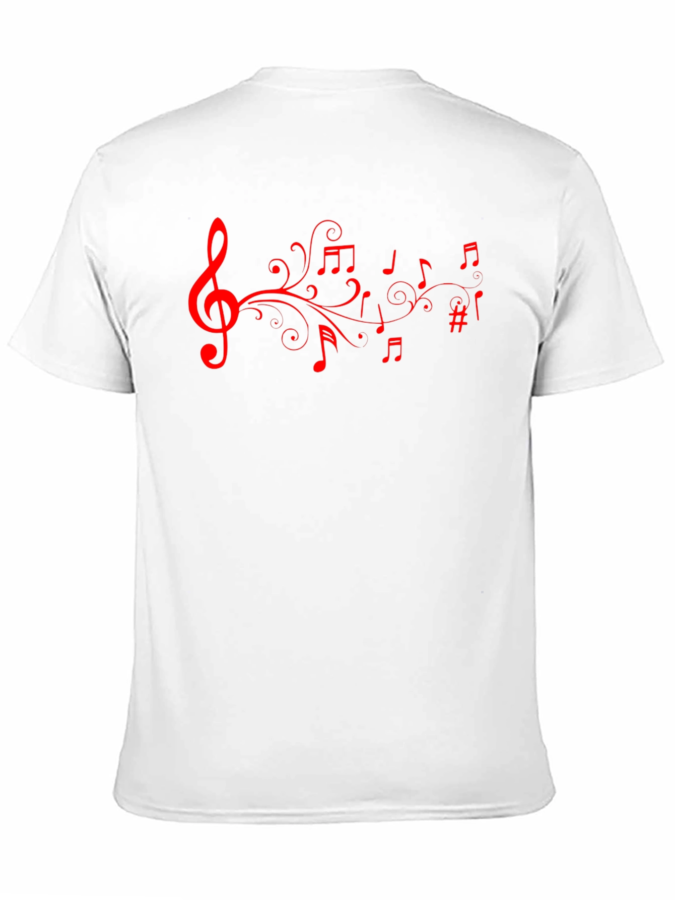 Musical Note T-Shirt - Stylish Black Tee
