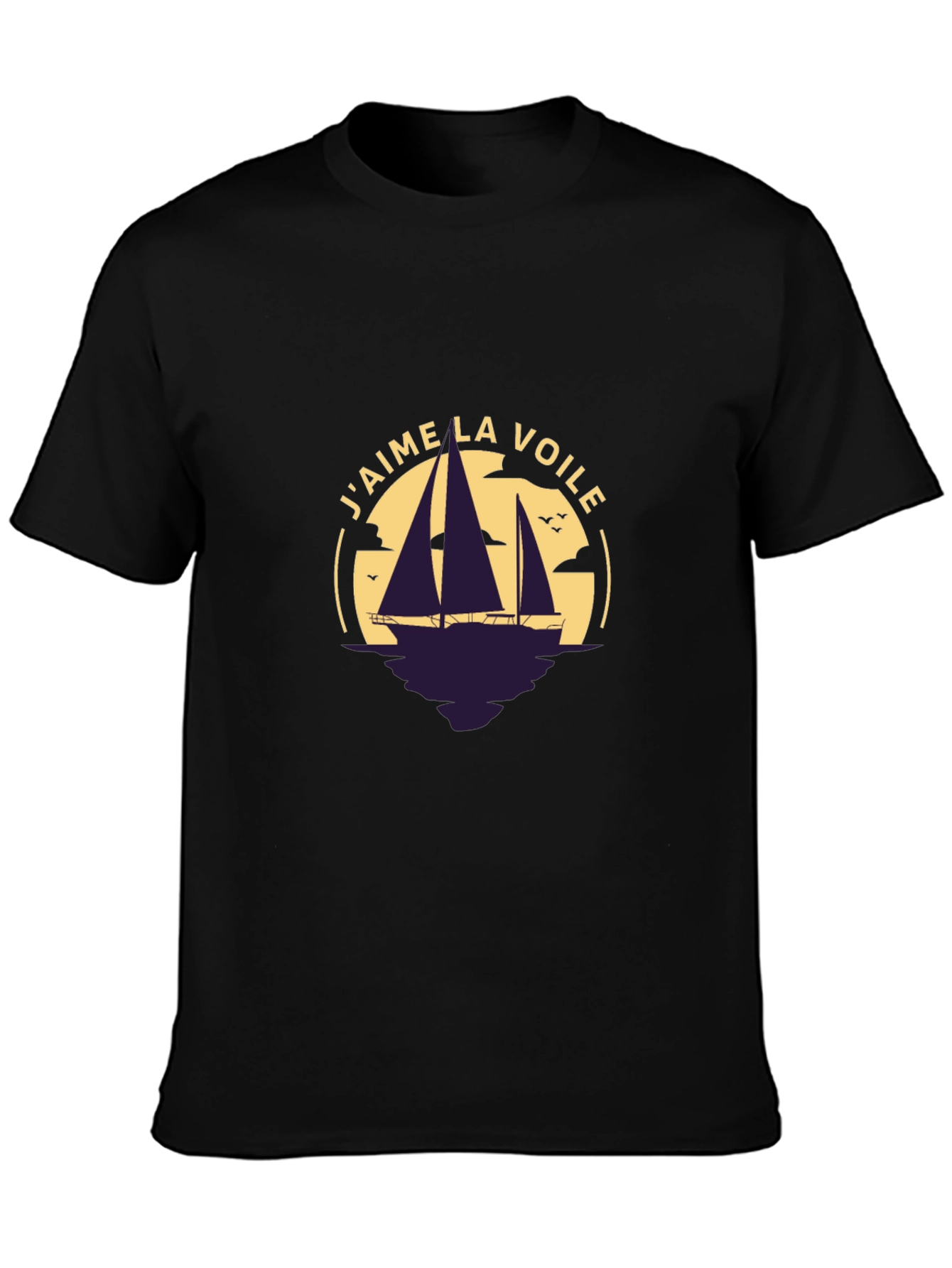 Jaime la Voile Sailing T-Shirt - Black