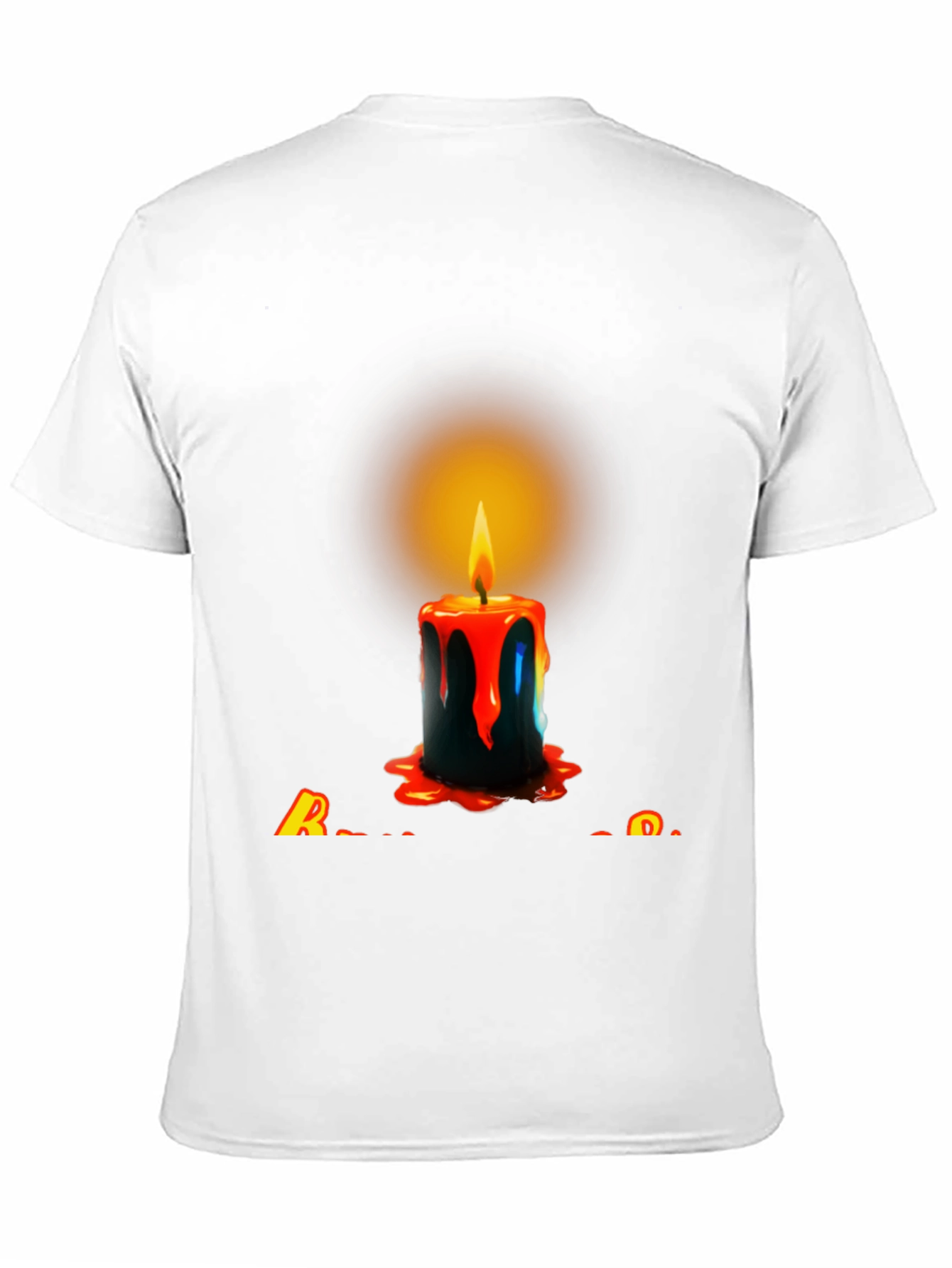 Candle Graphic Black T-Shirt