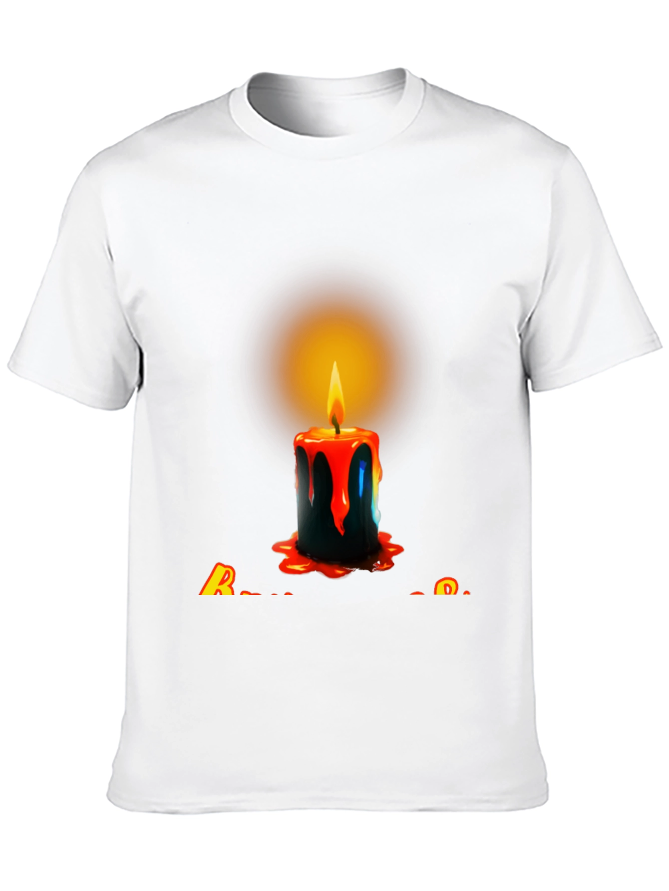 Candle Graphic Black T-Shirt