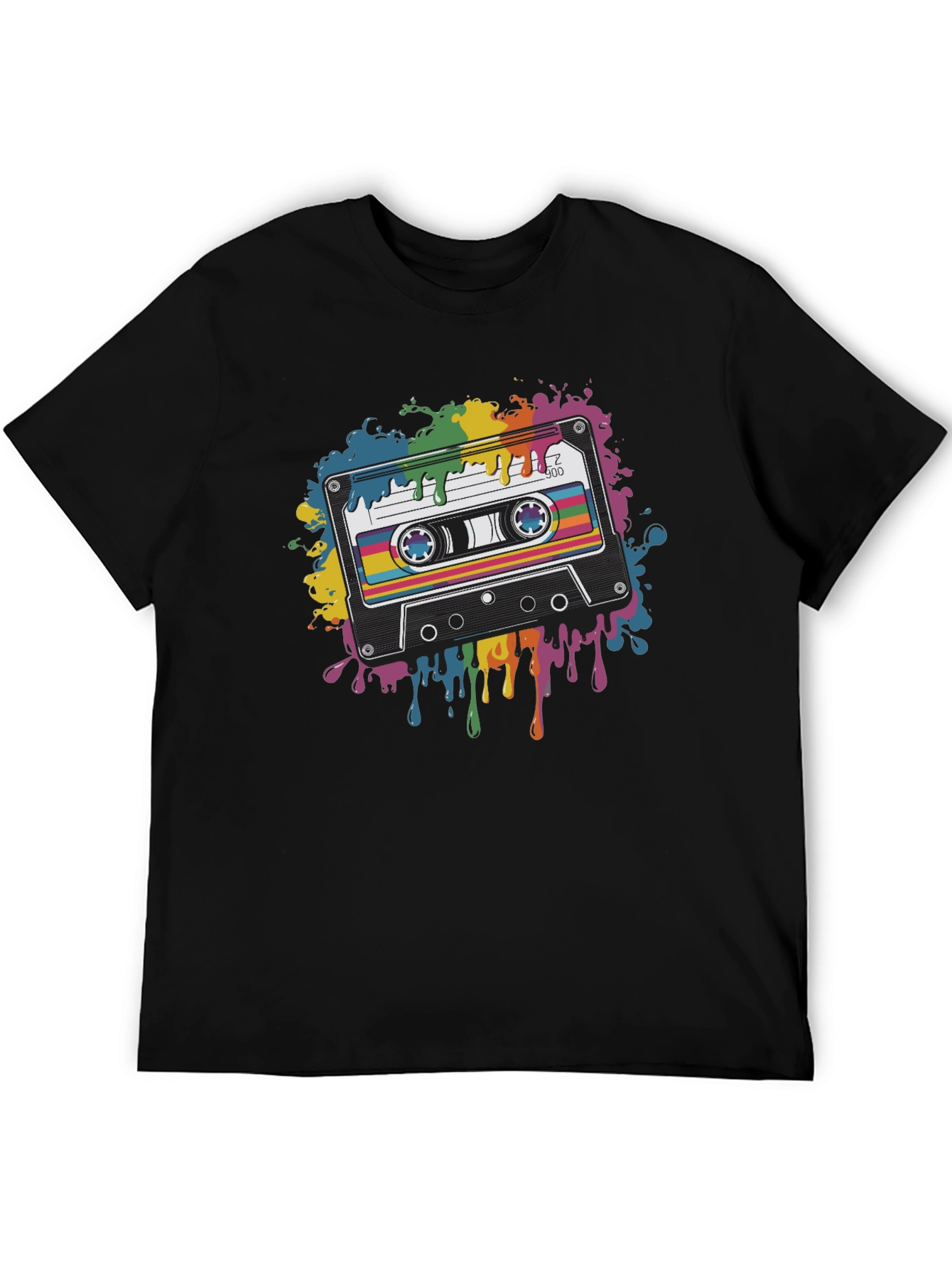 Retro Cassette Tape Graphic T-Shirt - Music Lover Tee
