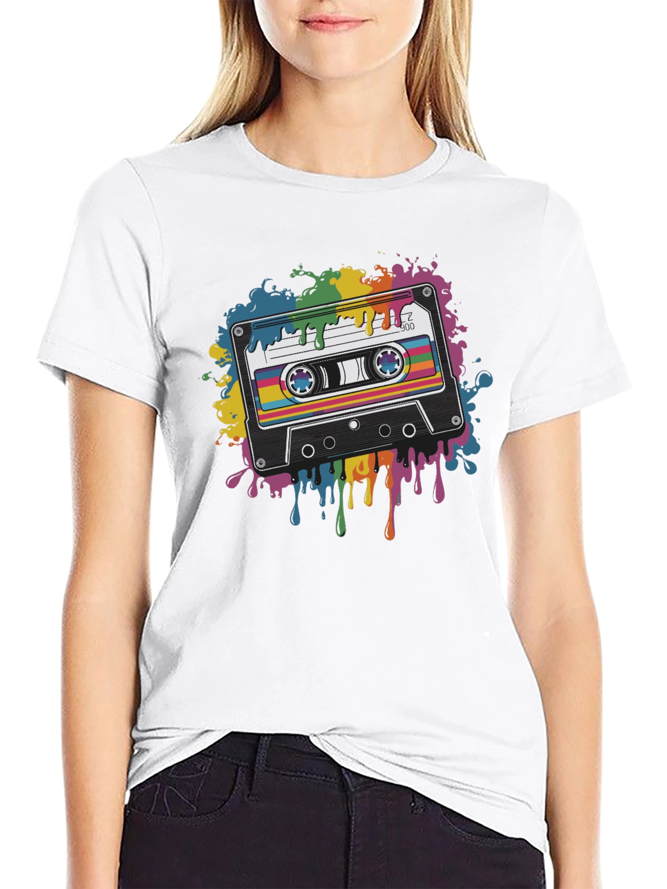 Retro Cassette Tape Graphic T-Shirt - Music Lover Tee