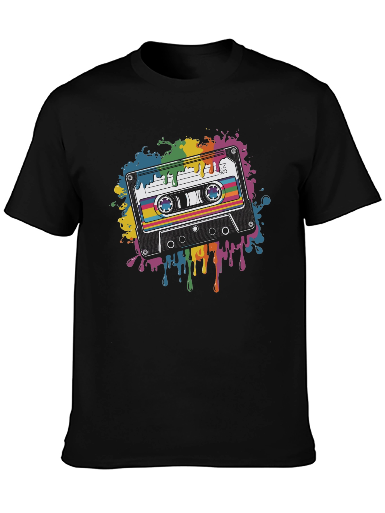 Retro Cassette Tape Graphic T-Shirt - Music Lover Tee
