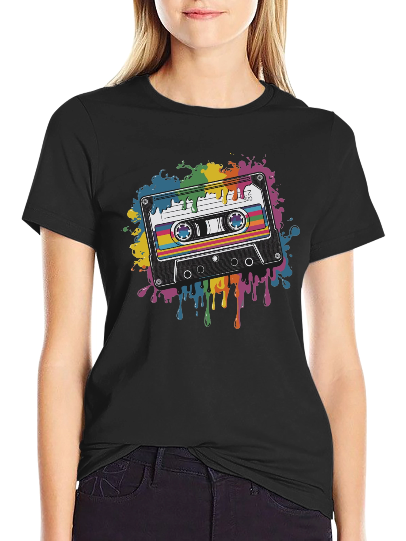 Retro Cassette Tape Graphic T-Shirt - Music Lover Tee