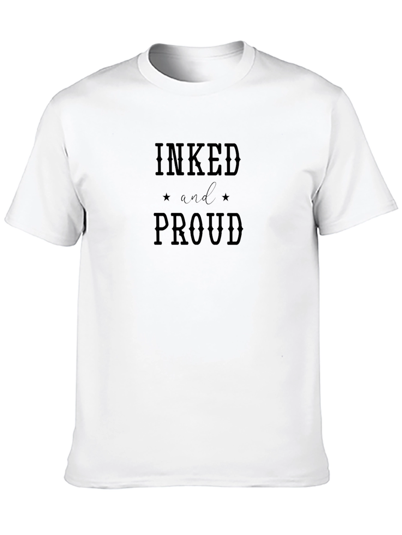 Inked and Proud Graphic Tee - Black Cotton