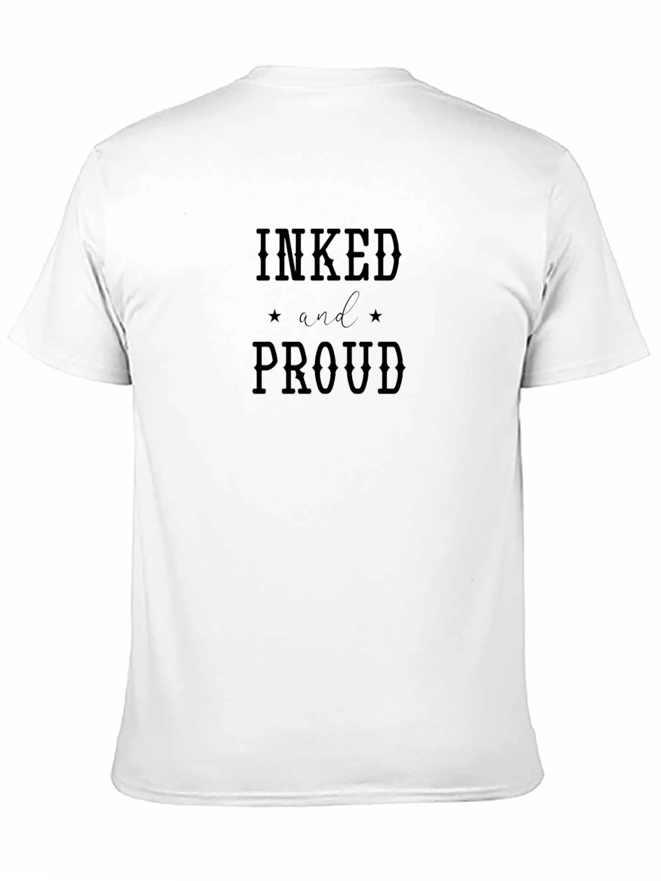 Inked and Proud Graphic Tee - Black Cotton