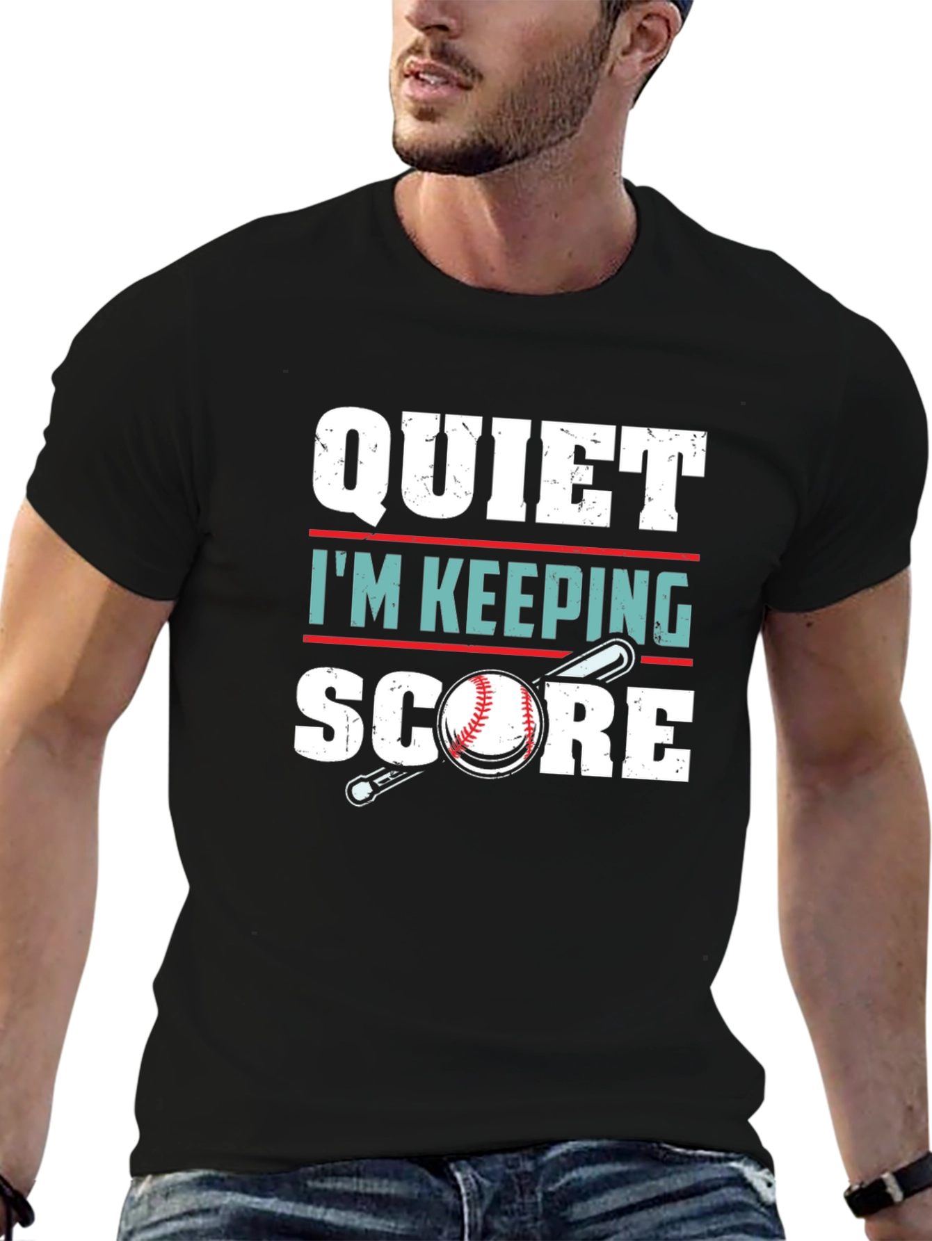Quiet Im Keeping Score Baseball T-Shirt