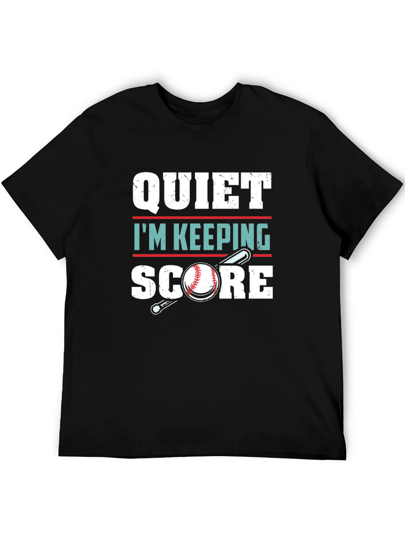 Quiet Im Keeping Score Baseball T-Shirt