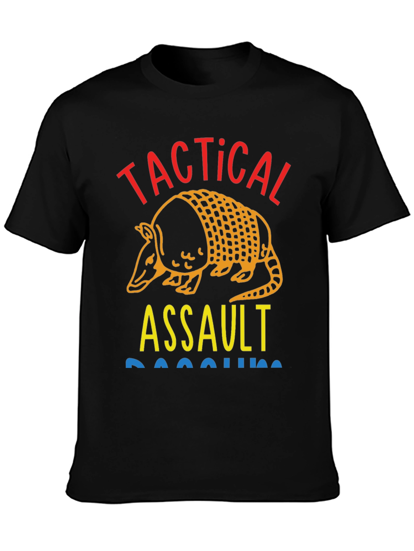Tactical Assault Armadillo Novelty Graphic T-Shirt