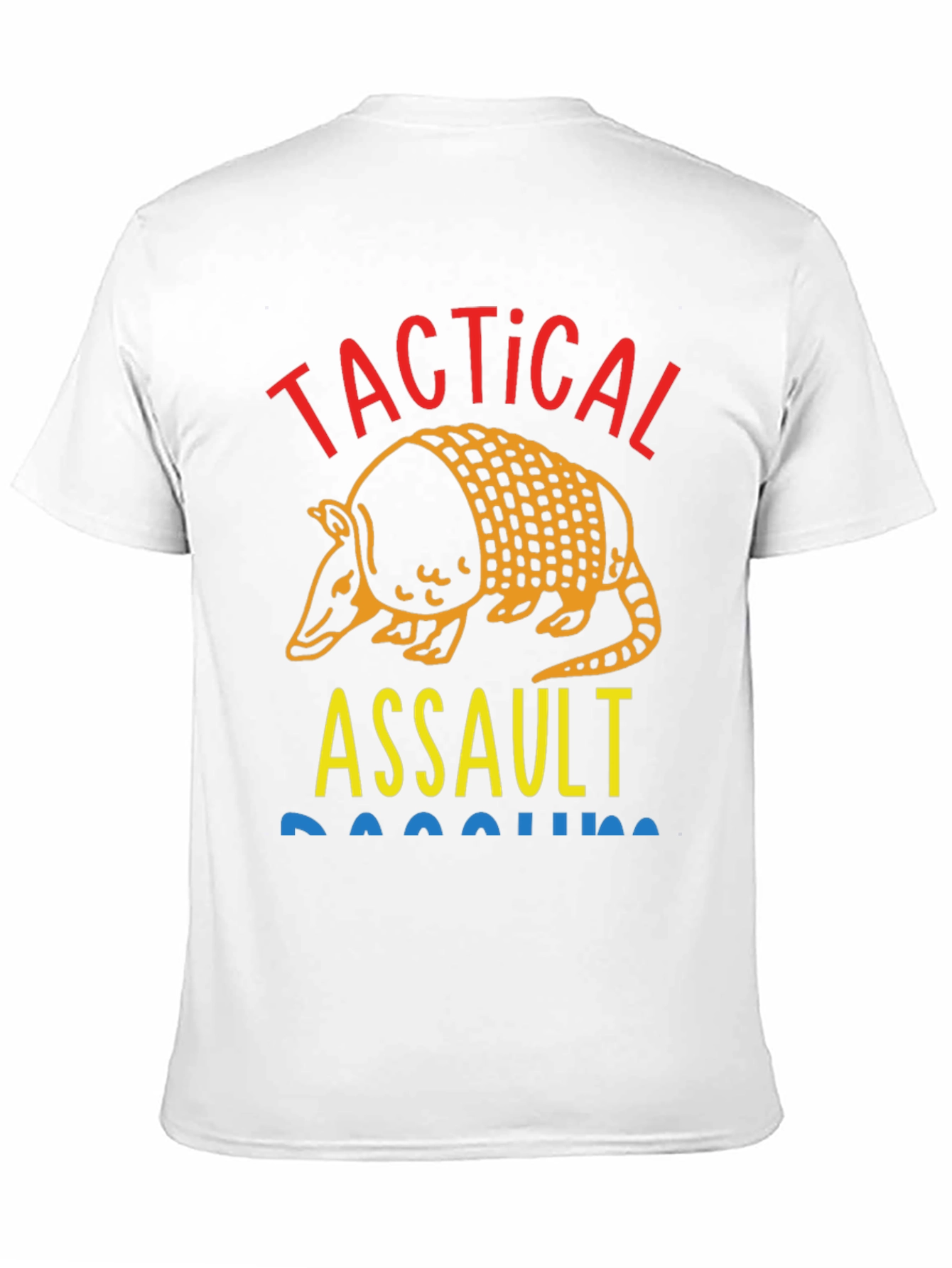 Tactical Assault Armadillo Novelty Graphic T-Shirt