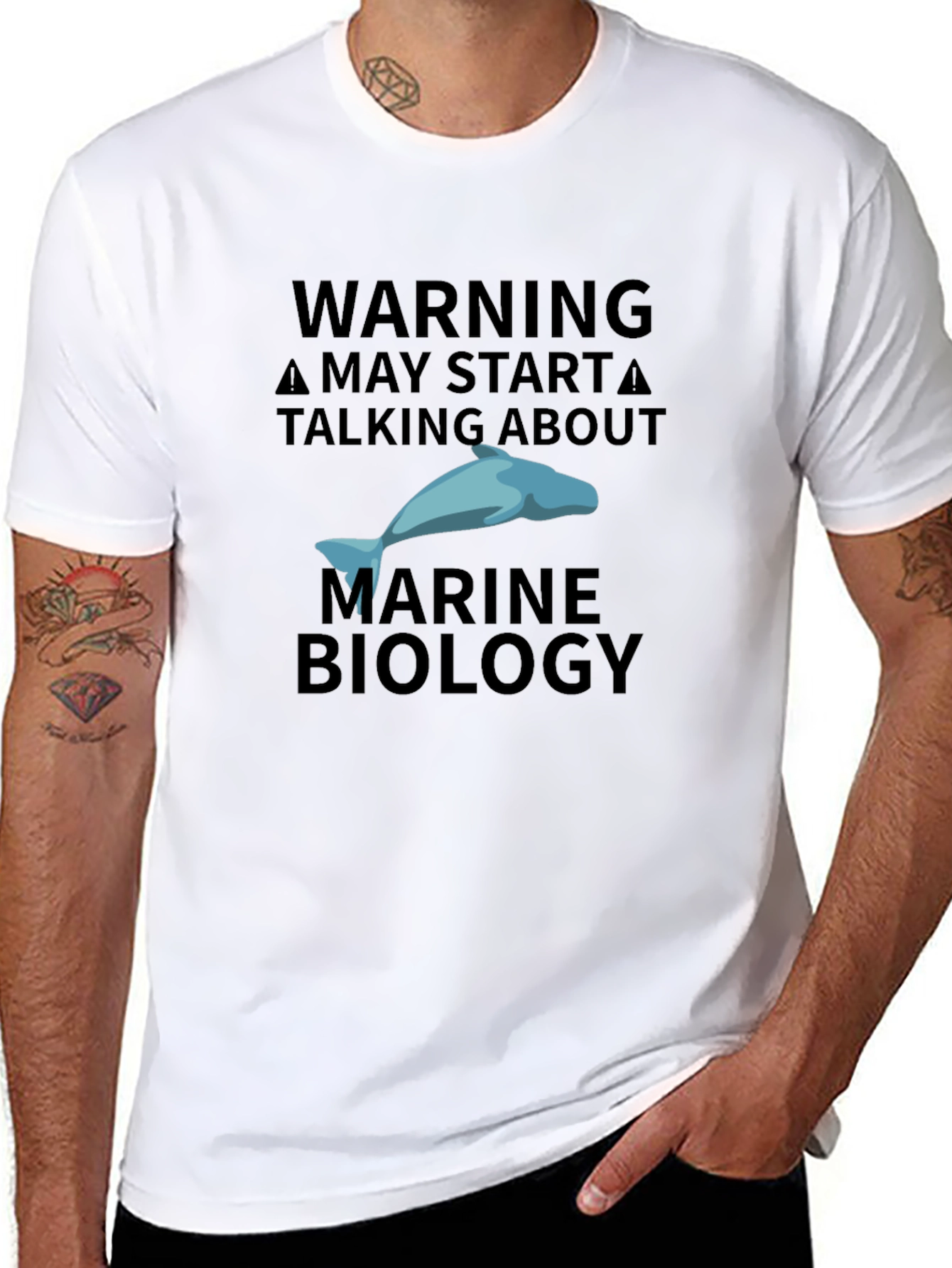 Warning May Start Talking About Marine Biology T-Shirt
