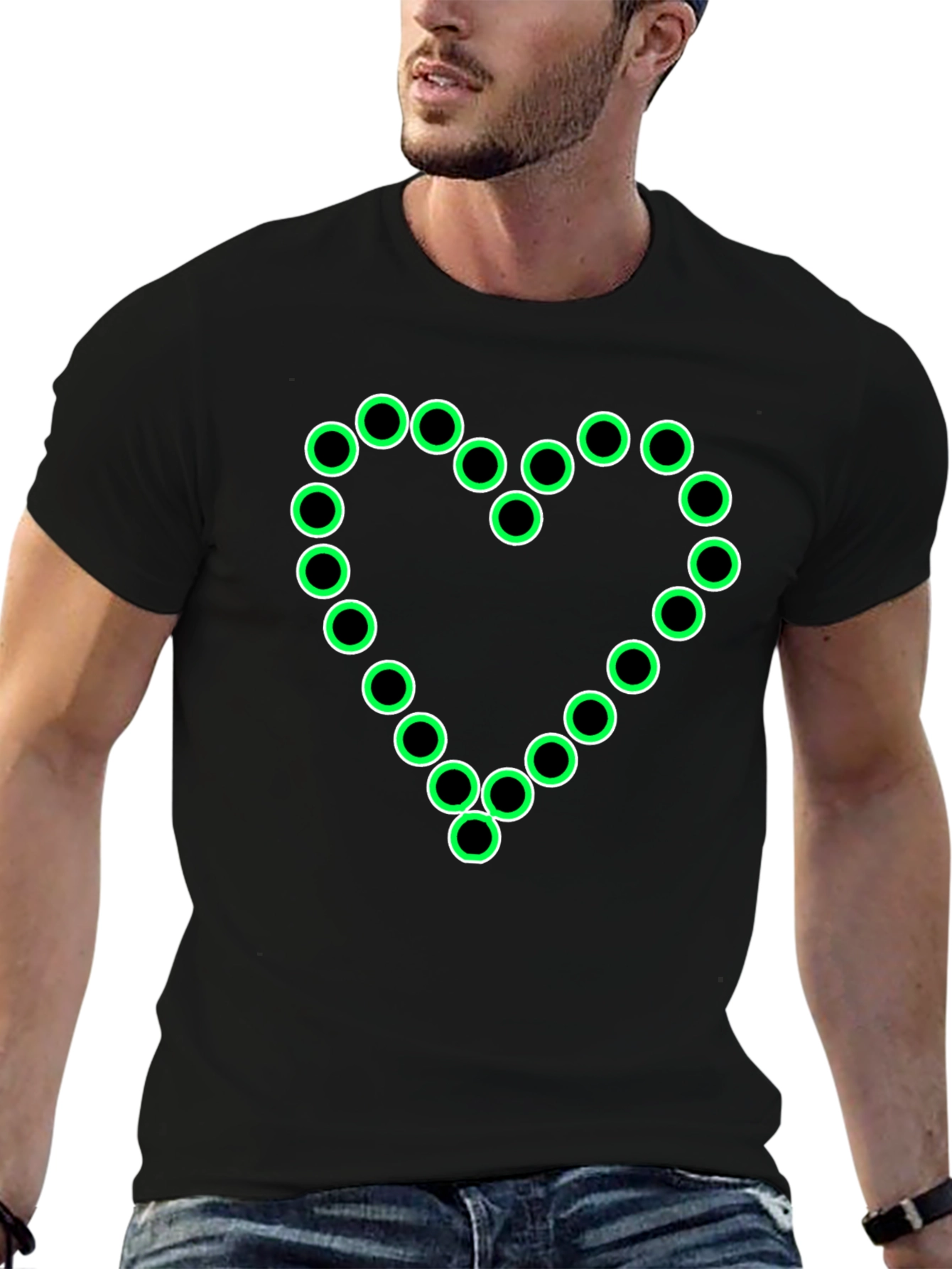 Heart of Light - Unique Black T-Shirt