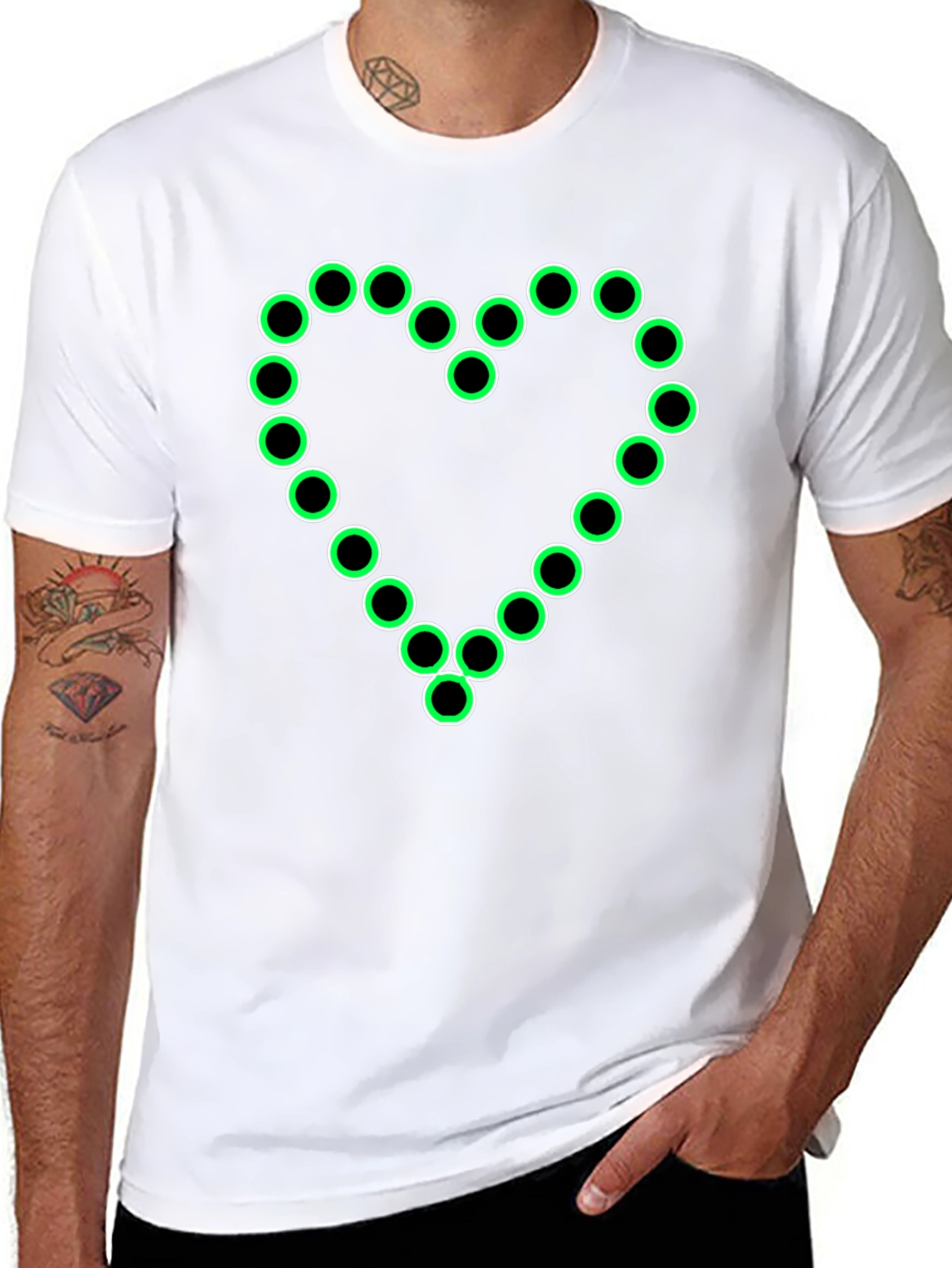 Heart of Light - Unique Black T-Shirt