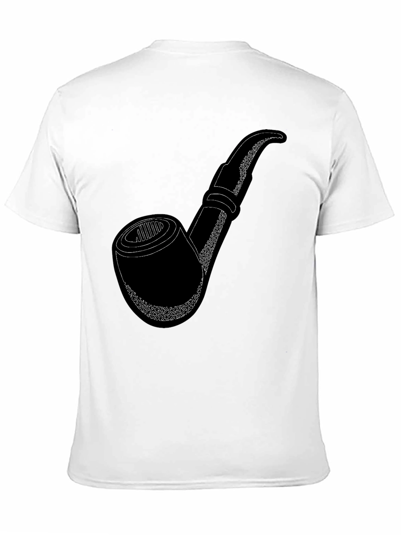 Classic Pipe Graphic Tee - Casual Black T-Shirt