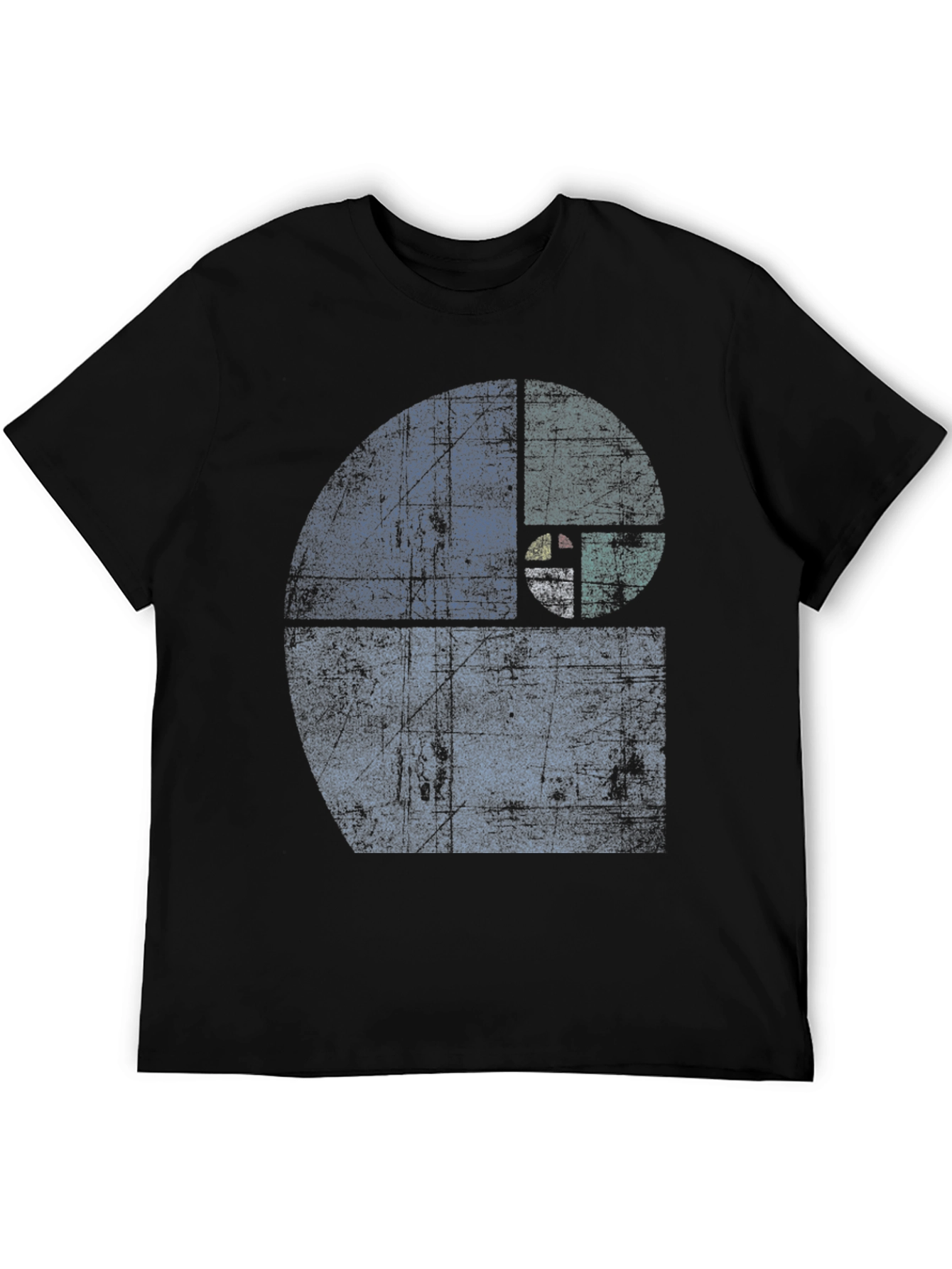 Fibonacci Sequence Graphic T-Shirt - Distressed Style