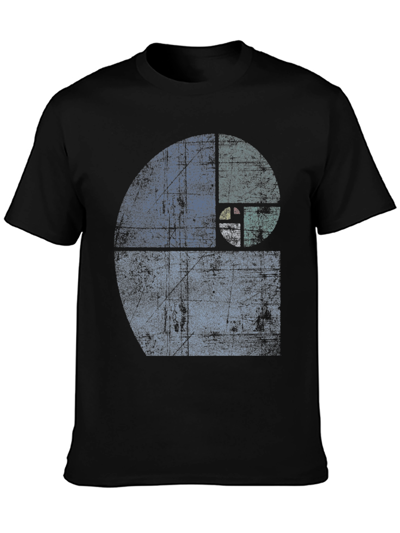 Fibonacci Sequence Graphic T-Shirt - Distressed Style
