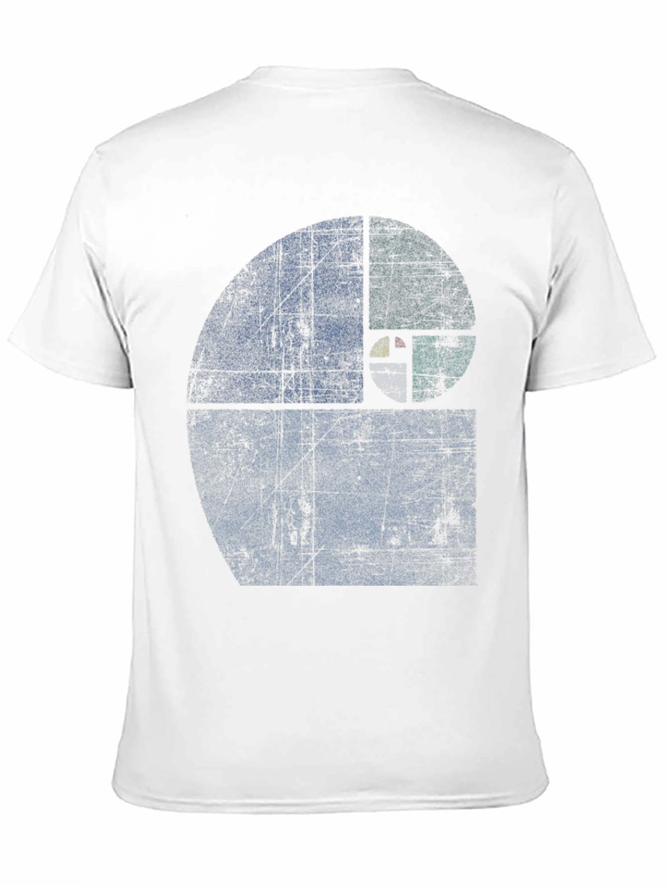Fibonacci Sequence Graphic T-Shirt - Distressed Style