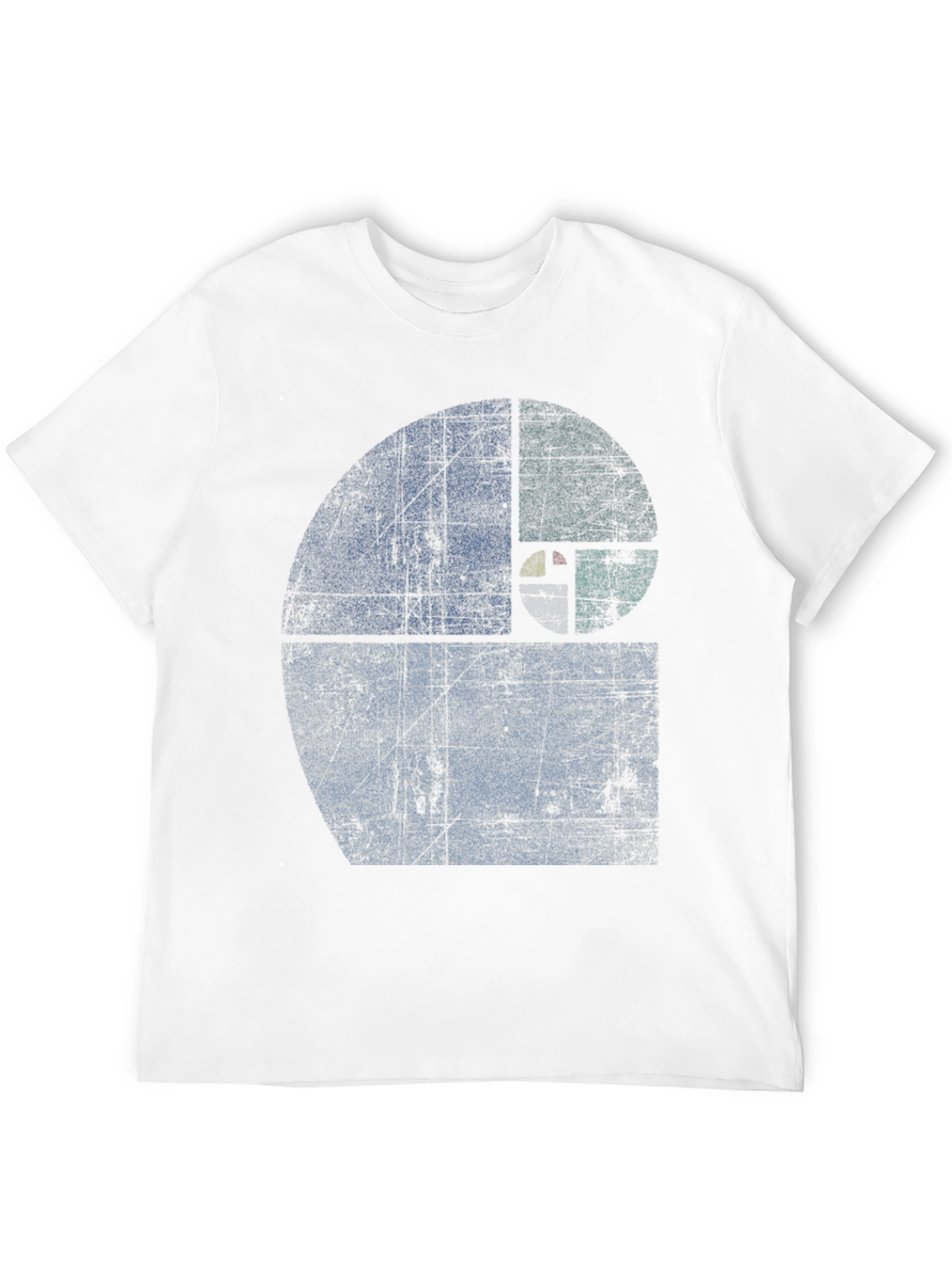 Fibonacci Sequence Graphic T-Shirt - Distressed Style