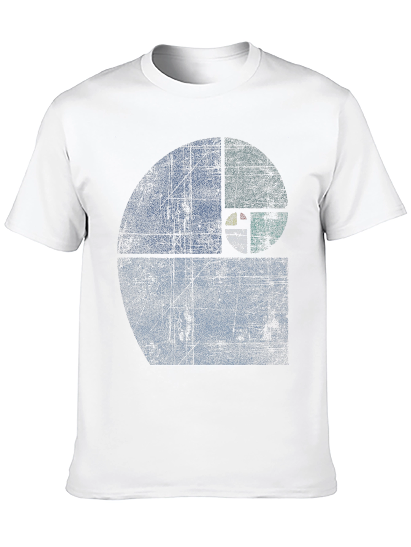 Fibonacci Sequence Graphic T-Shirt - Distressed Style