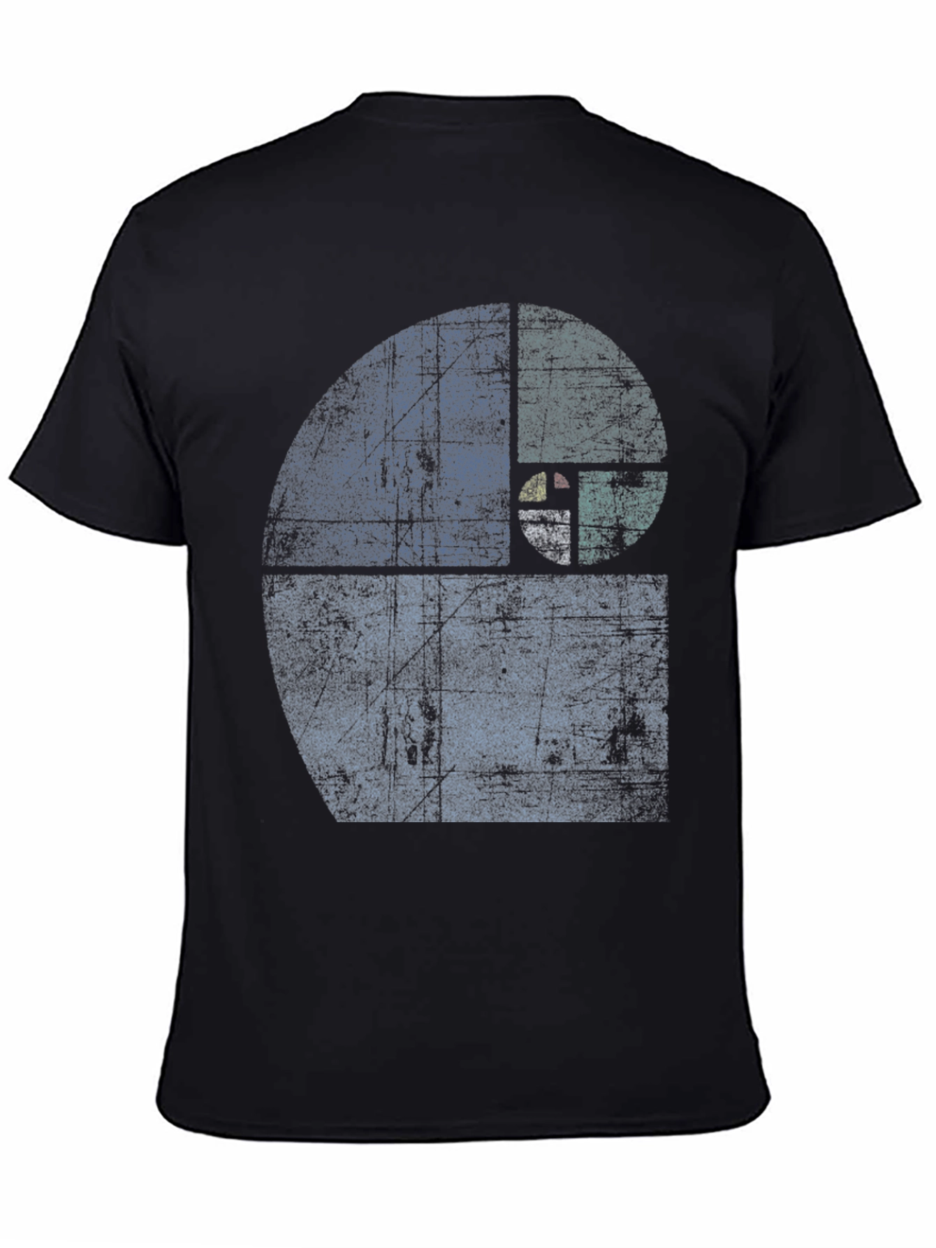 Fibonacci Sequence Graphic T-Shirt - Distressed Style