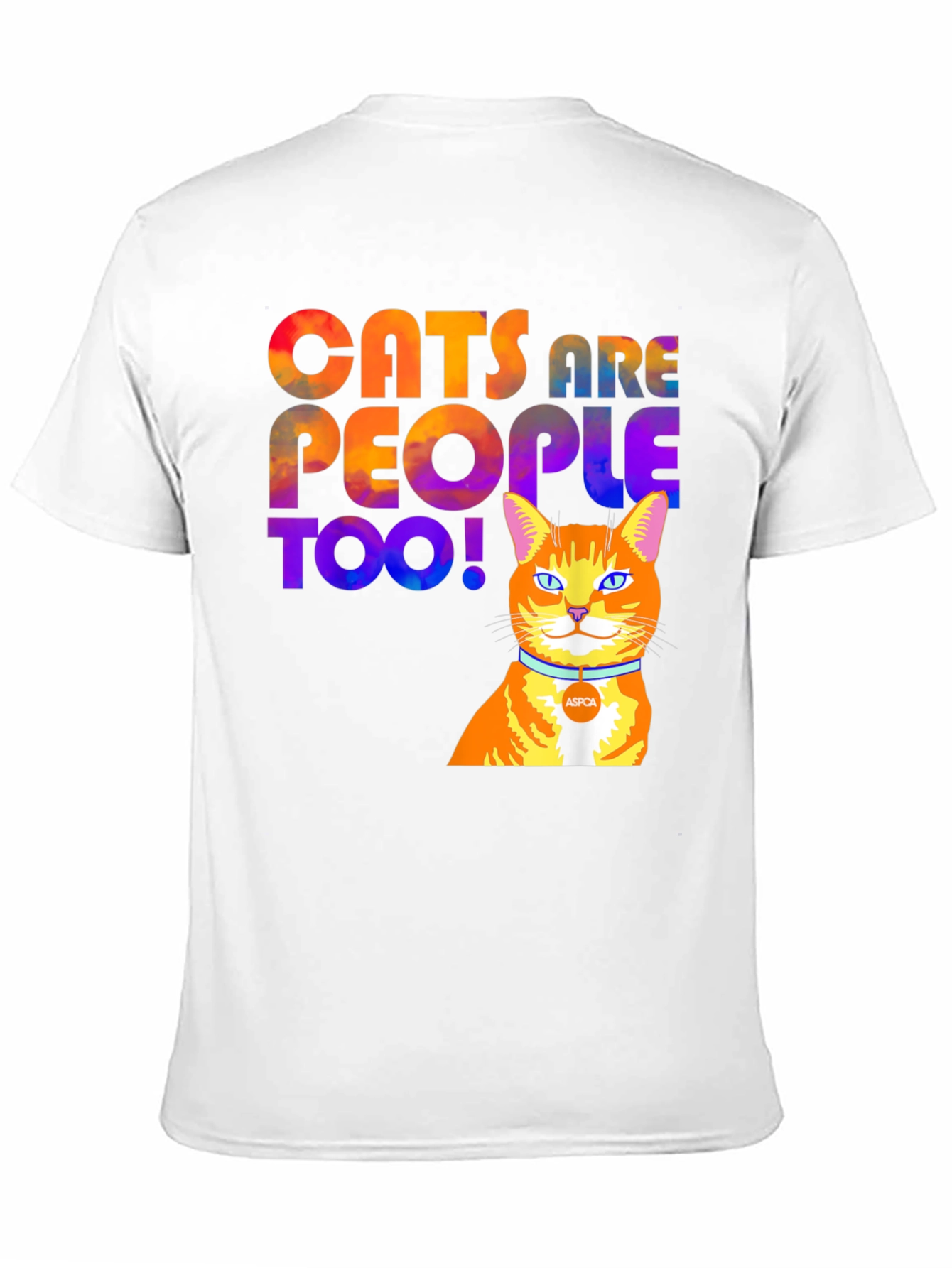 Cats Are People Too T-Shirt - Black