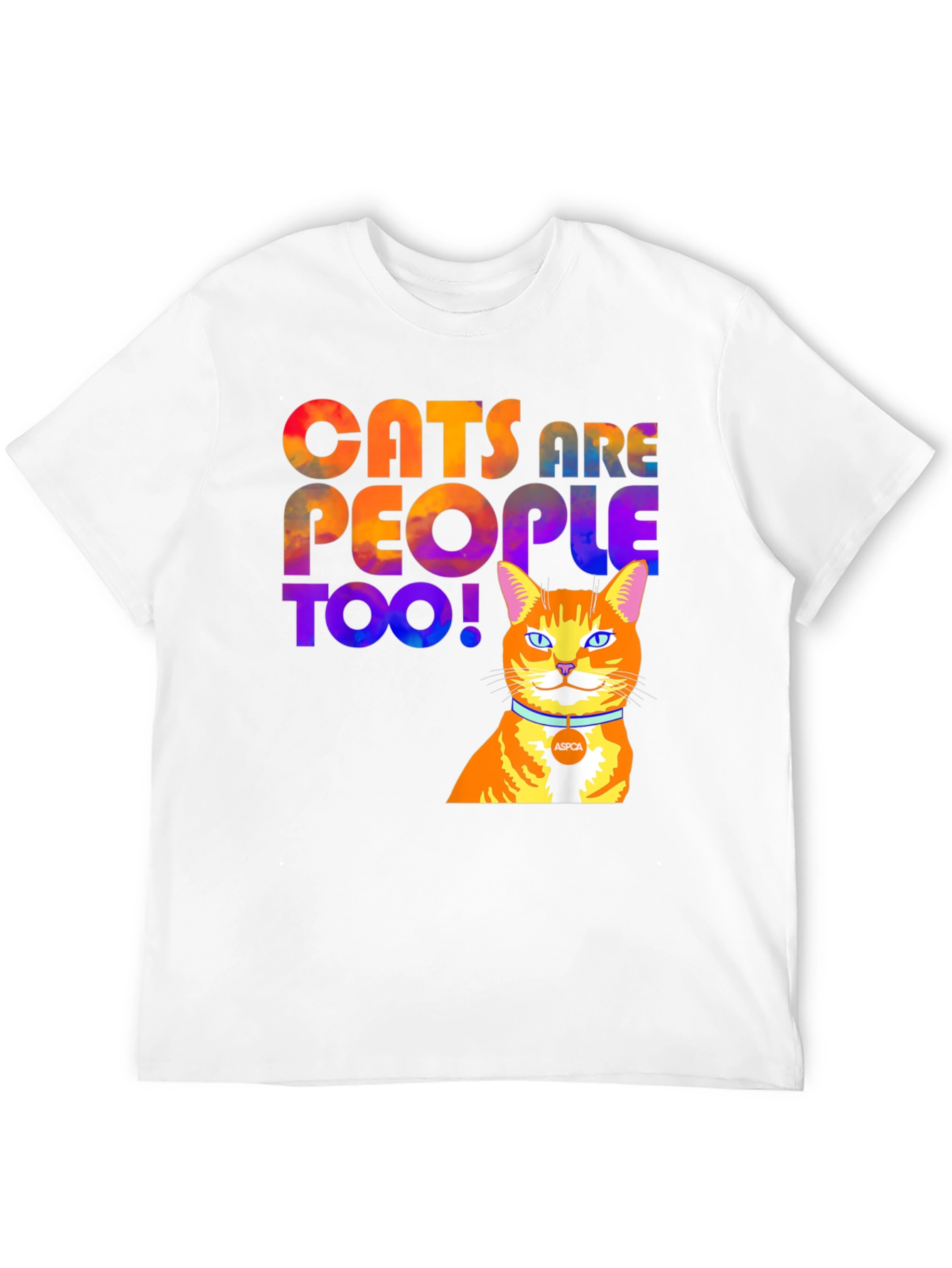 Cats Are People Too T-Shirt - Black