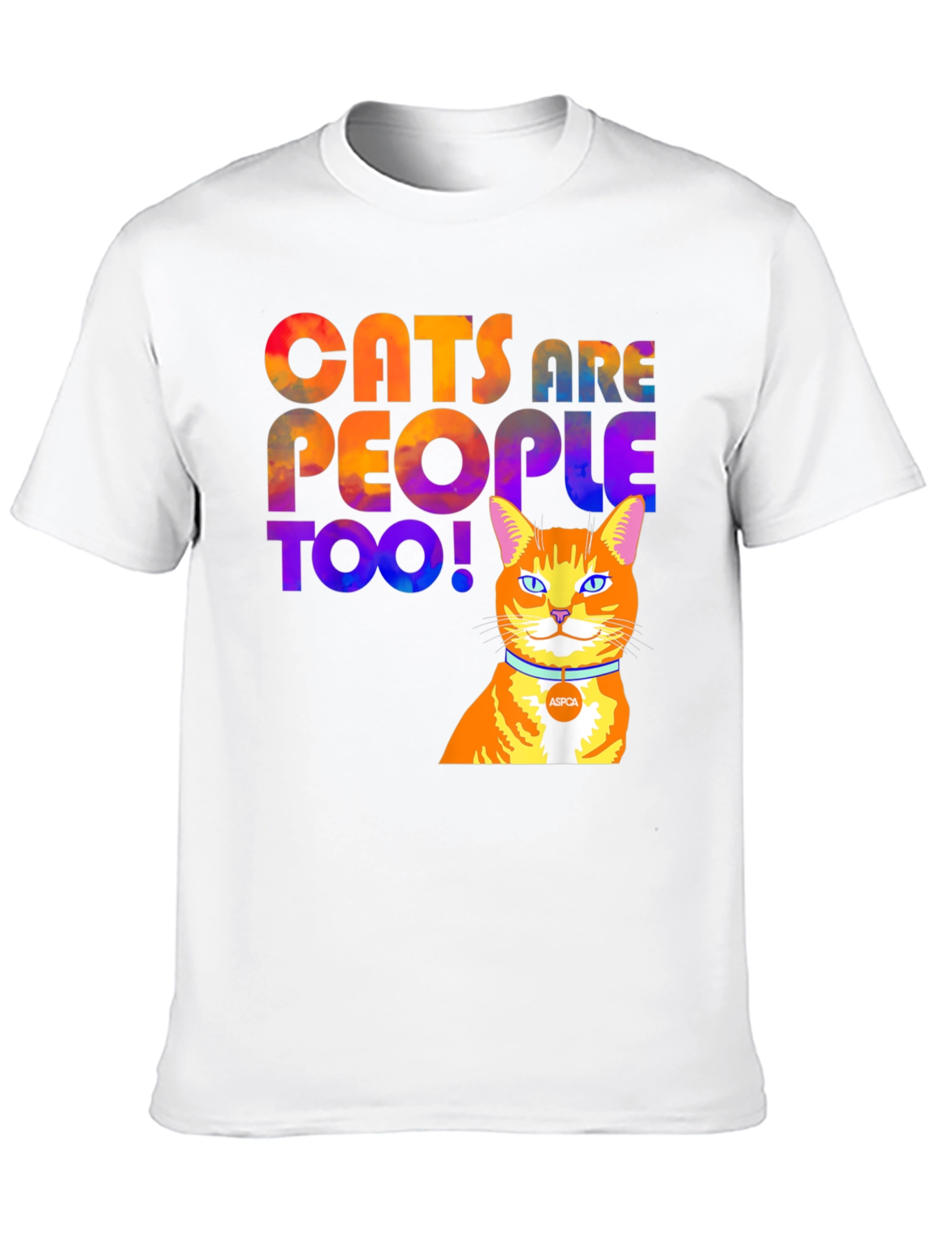 Cats Are People Too T-Shirt - Black