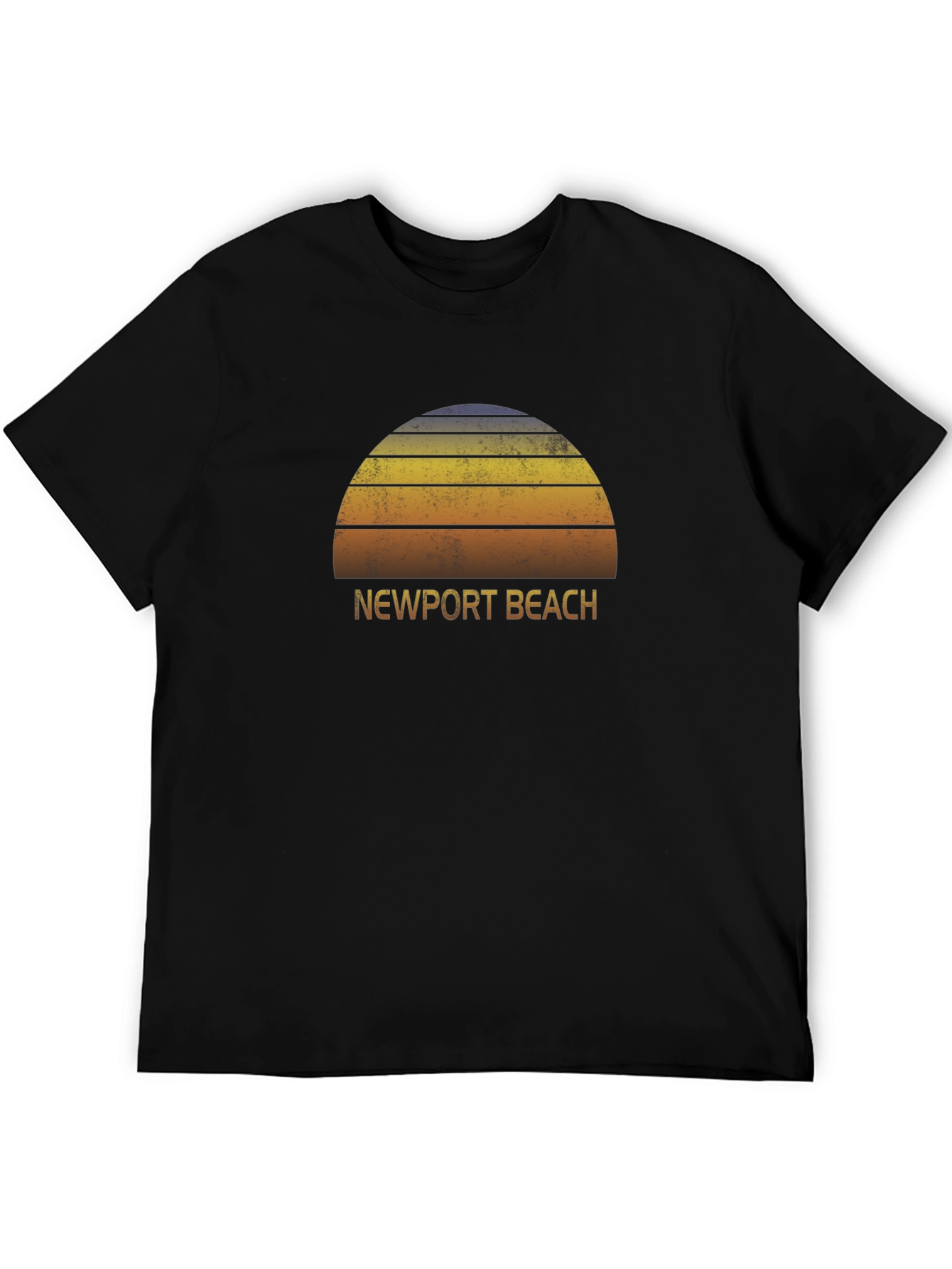 Newport Beach Retro Sunset T-Shirt