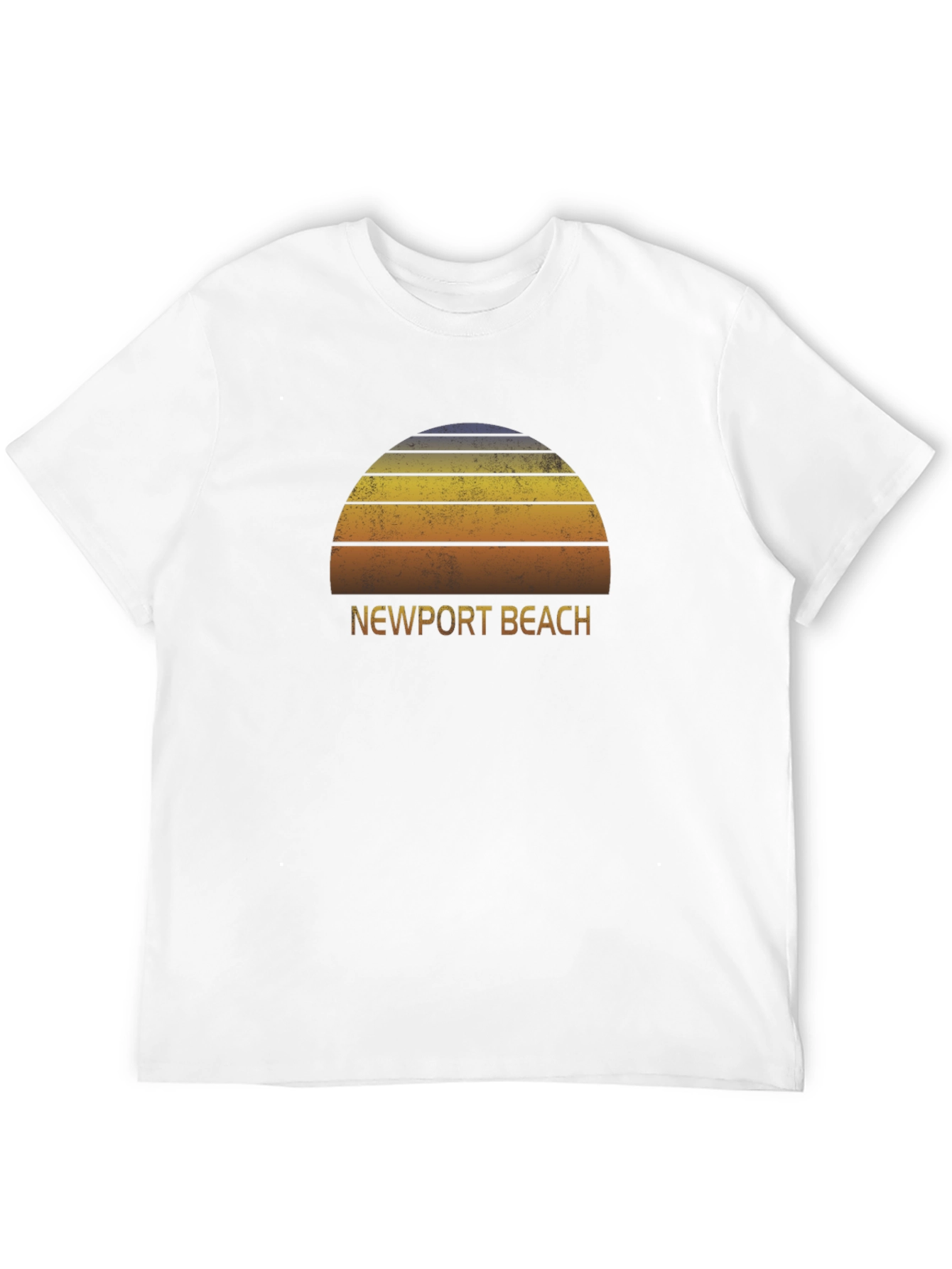 Newport Beach Retro Sunset T-Shirt