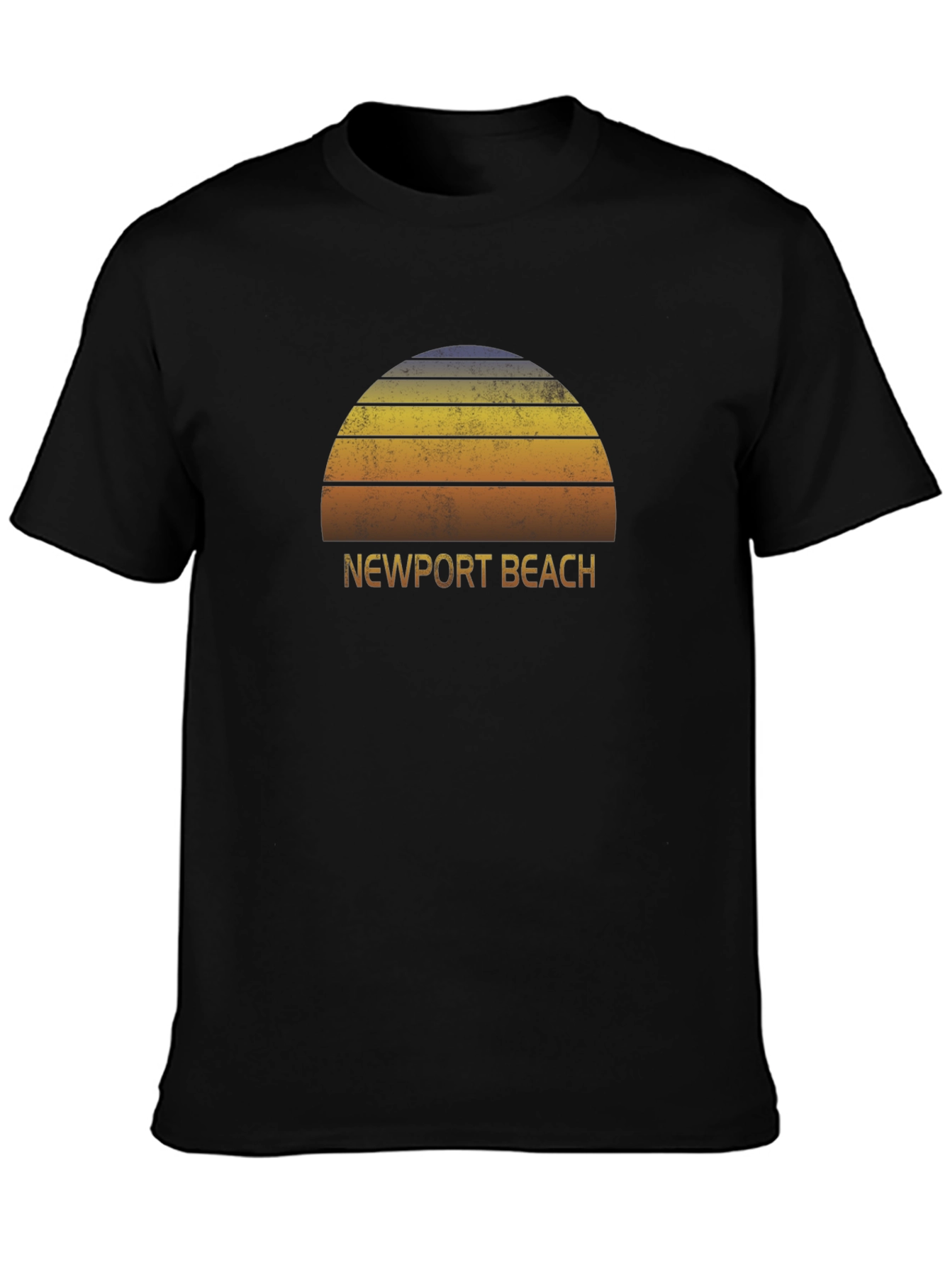 Newport Beach Retro Sunset T-Shirt