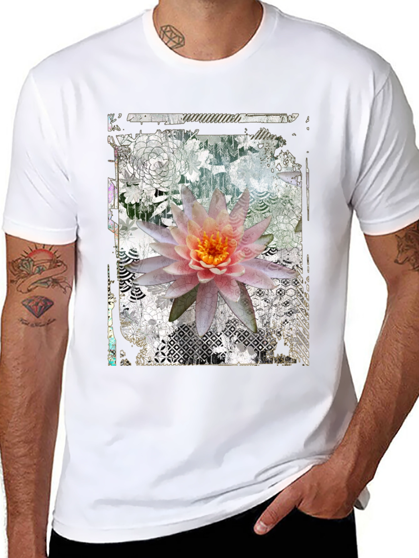 Floral Art Graphic T-Shirt