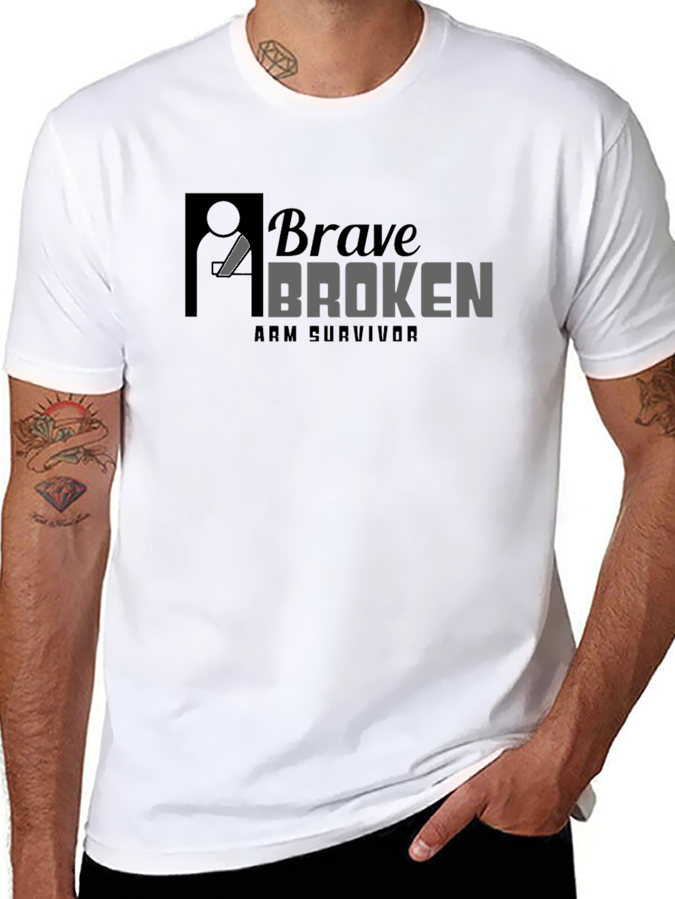 Brave Broken Arm Survivor T-Shirt