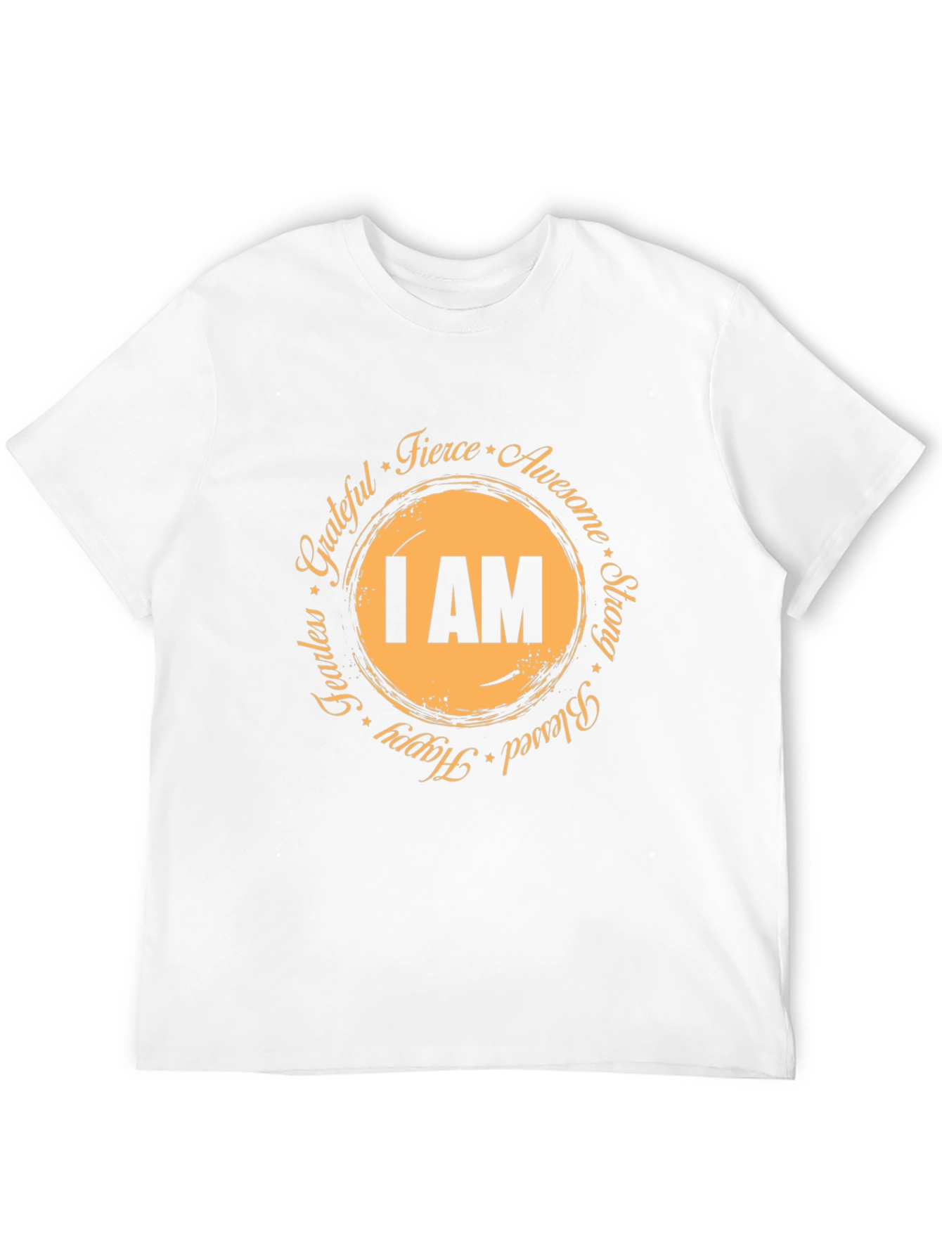 Inspirational I AM Graphic Tee - Black
