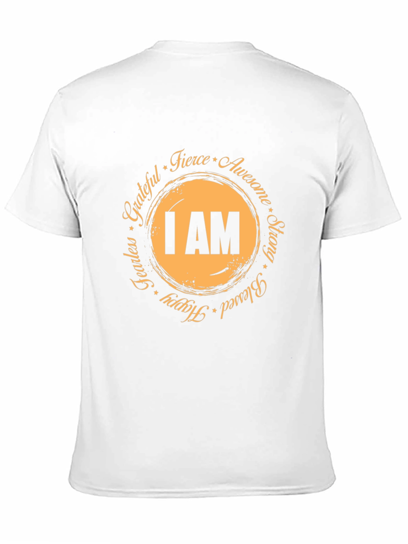 Inspirational I AM Graphic Tee - Black