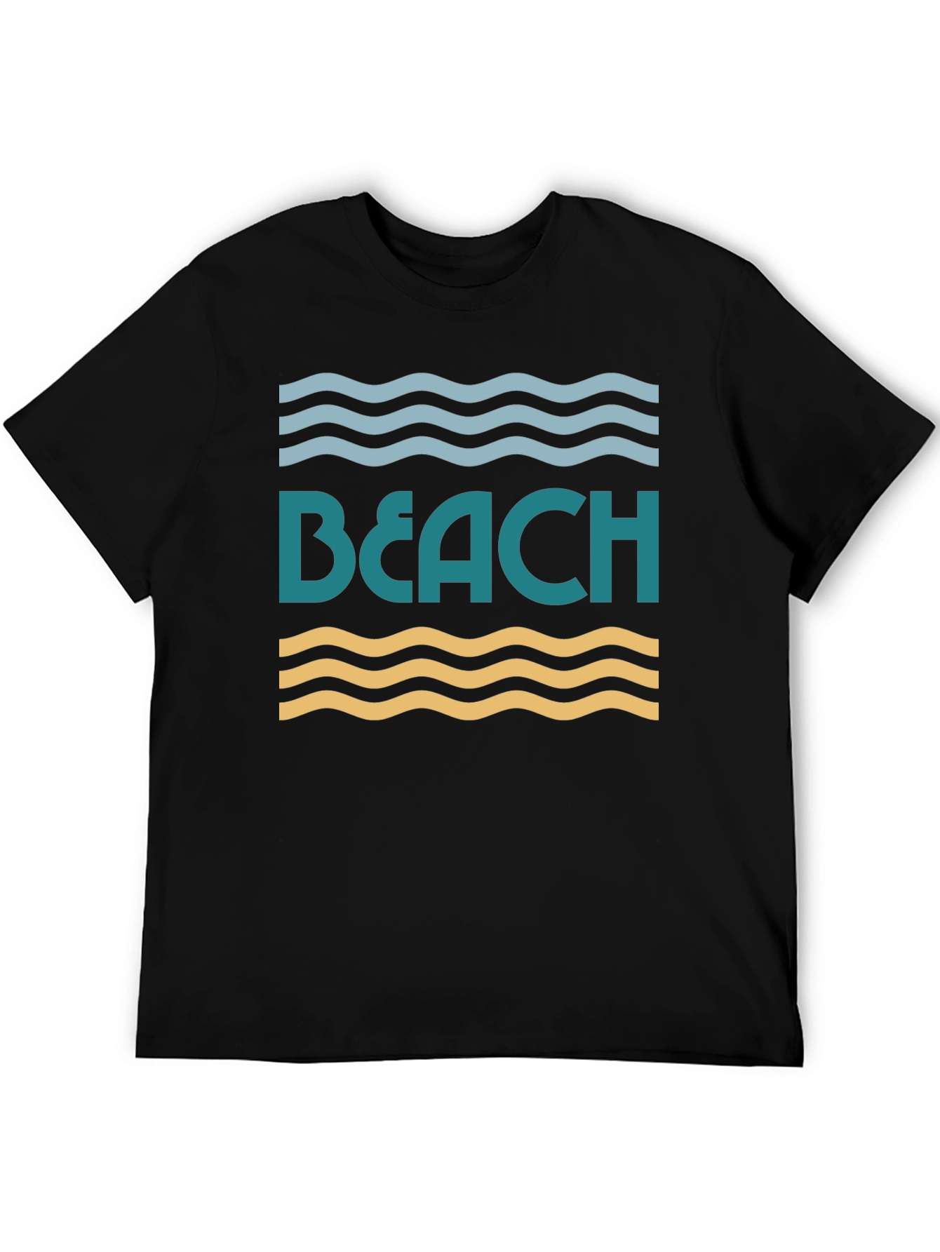 Beach Waves Graphic T-Shirt - Summer Fun