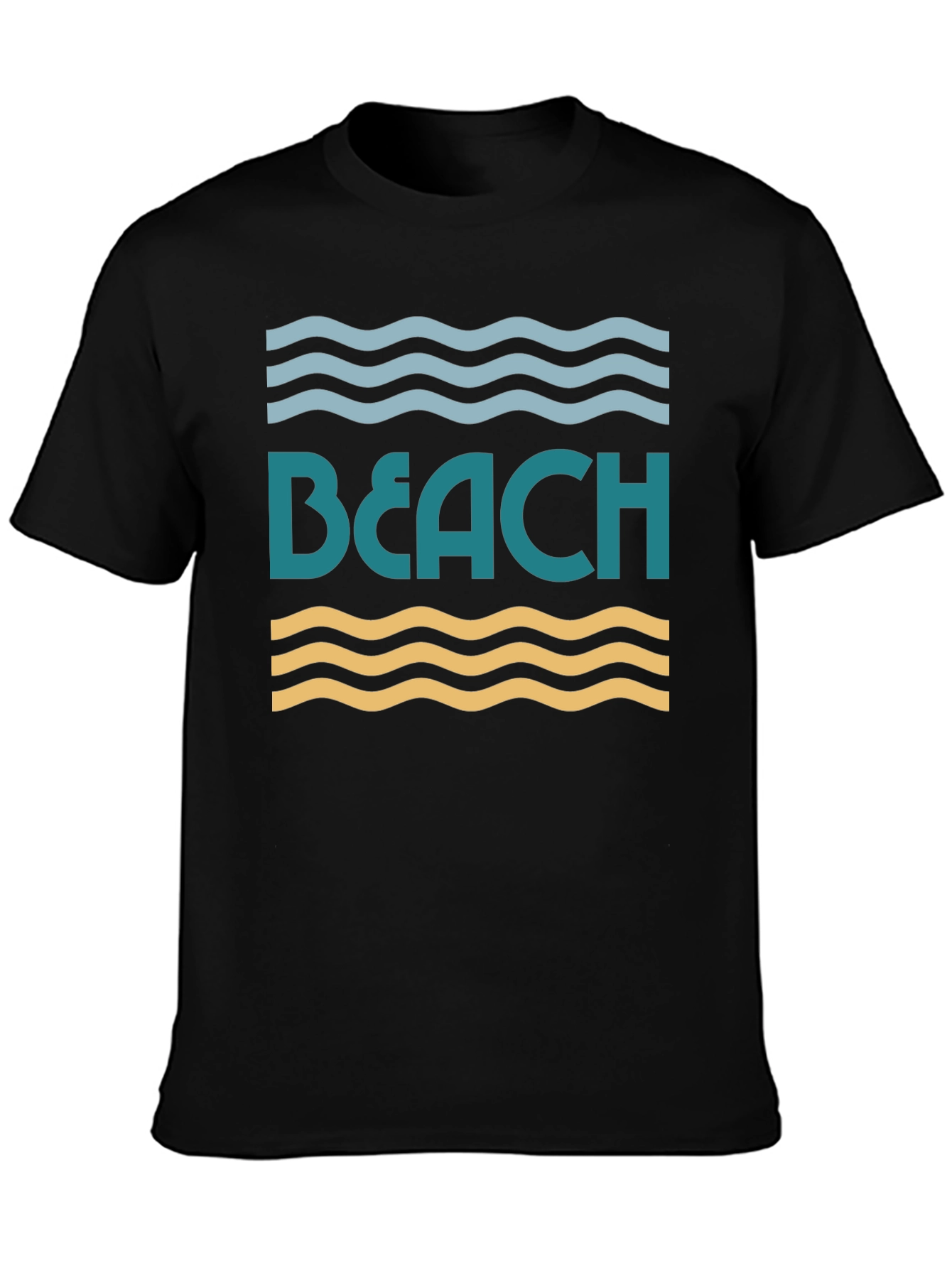 Beach Waves Graphic T-Shirt - Summer Fun