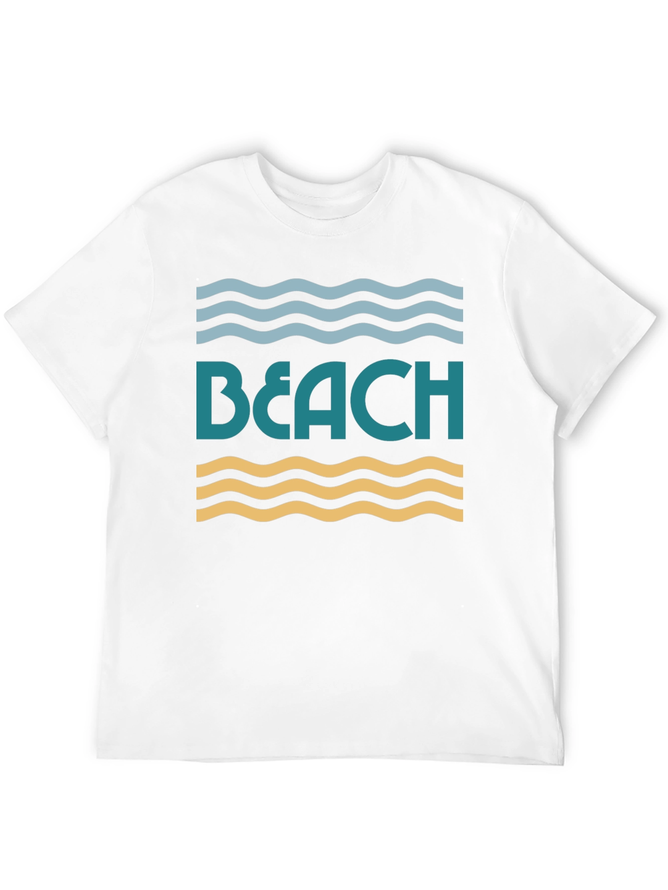 Beach Waves Graphic T-Shirt - Summer Fun