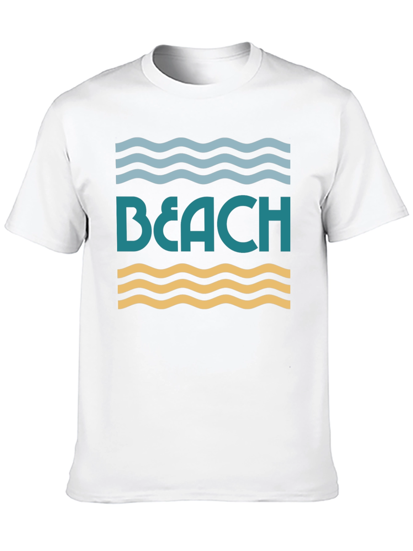 Beach Waves Graphic T-Shirt - Summer Fun