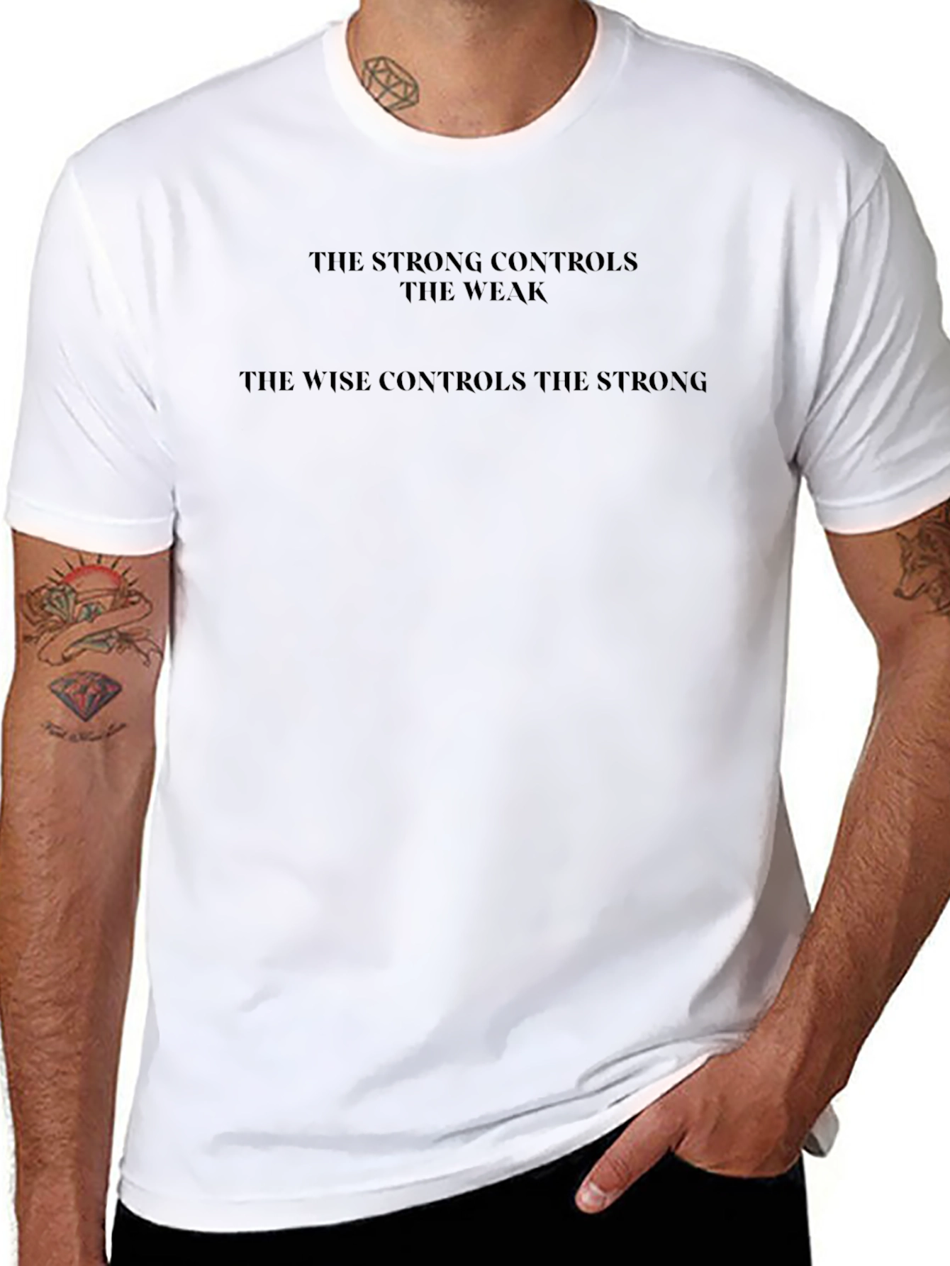 The Strong Controls T-Shirt - Wise Saying Tee