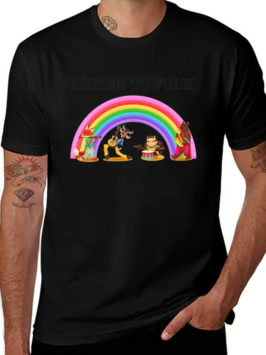 Listen to Folk Band T-Shirt
