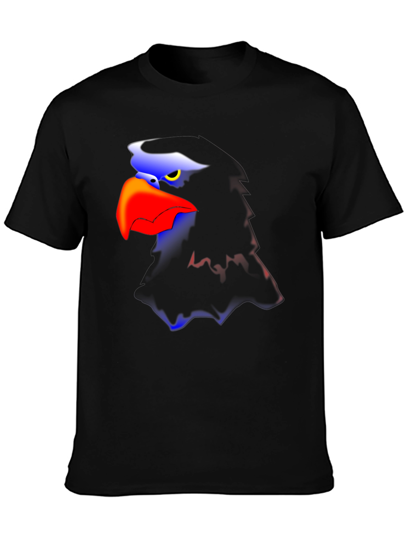 Bold Eagle Graphic Tee - Black Casual T-Shirt